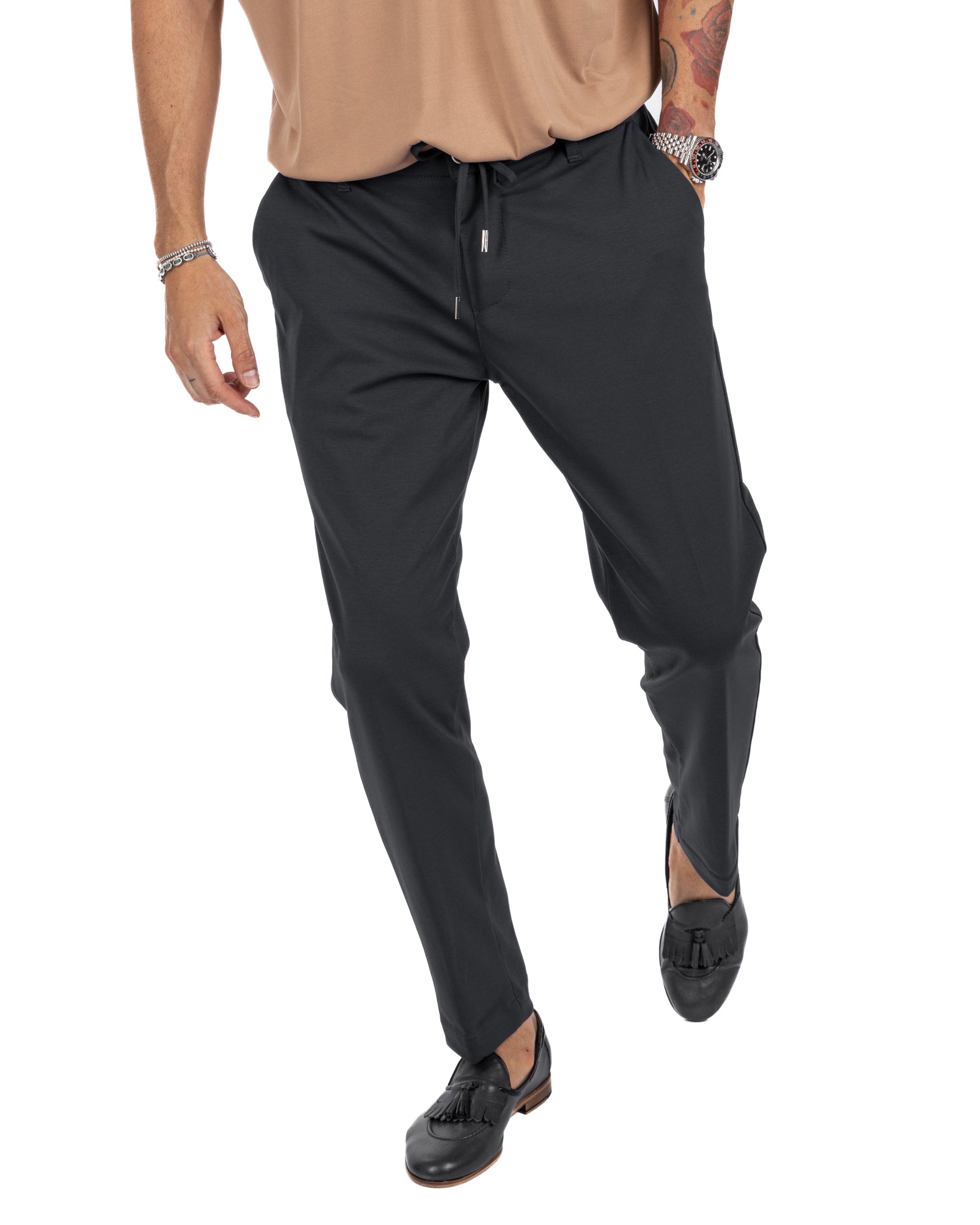 Shelby - pantalaccio in cotone nero