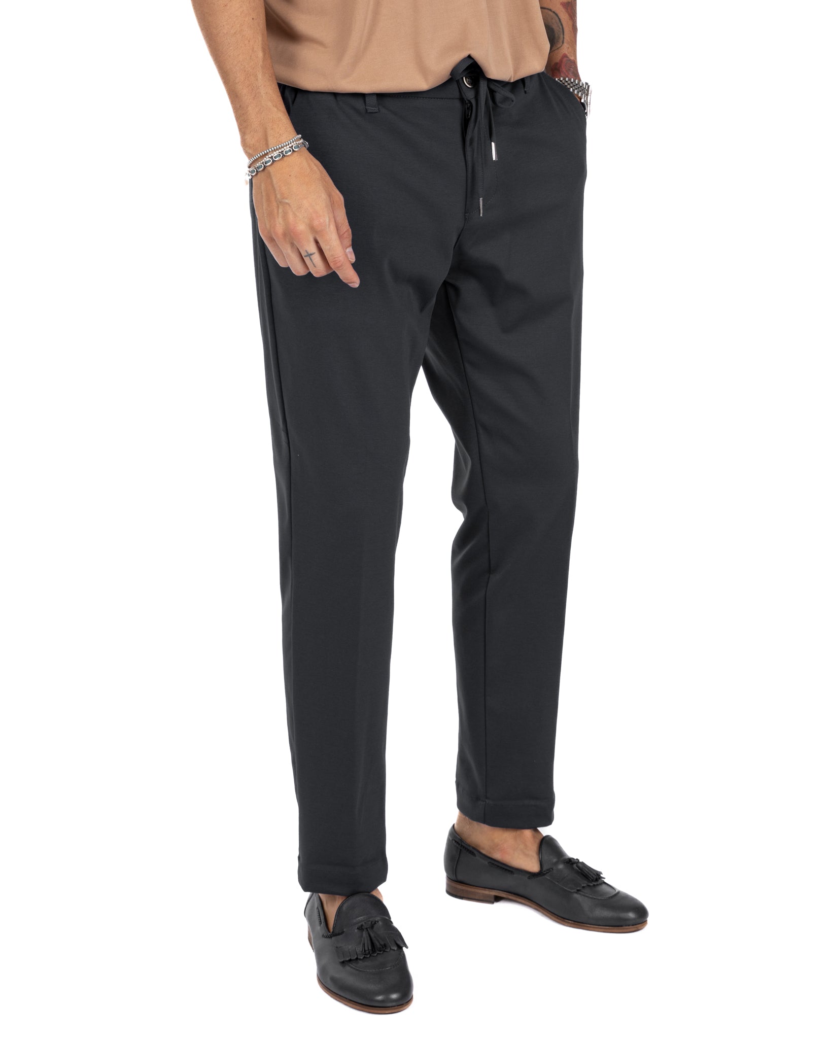 Shelby - pantalaccio in cotone nero