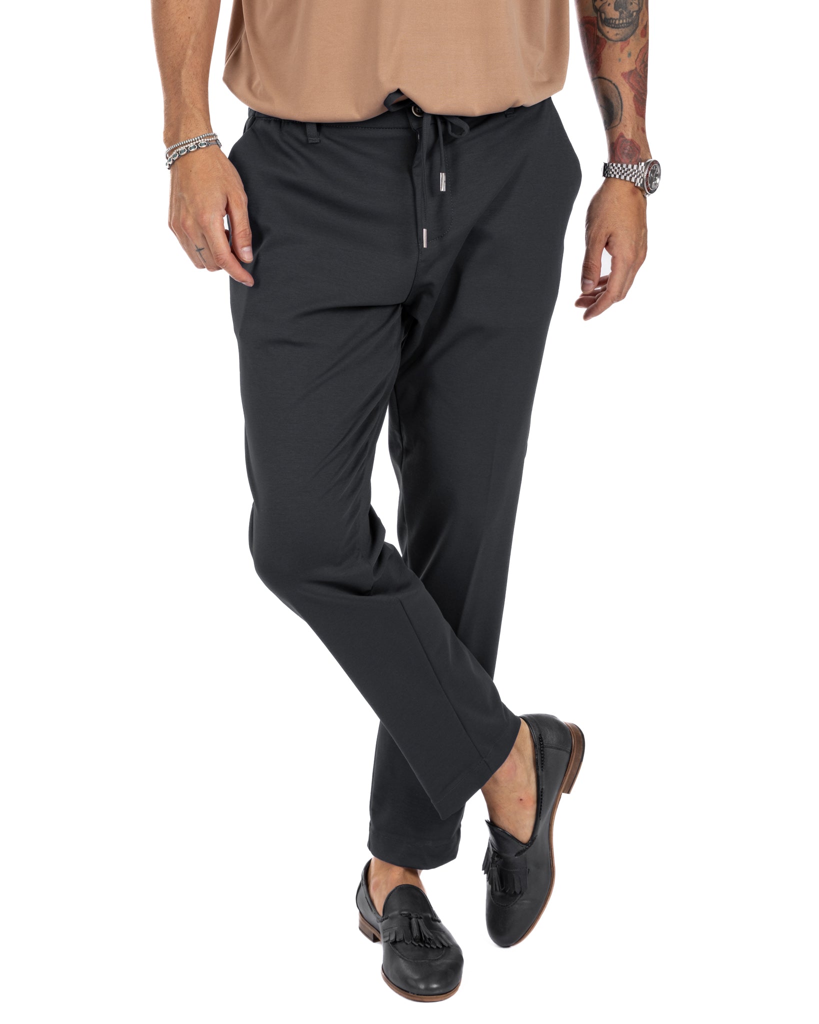 Shelby - pantalaccio in cotone nero