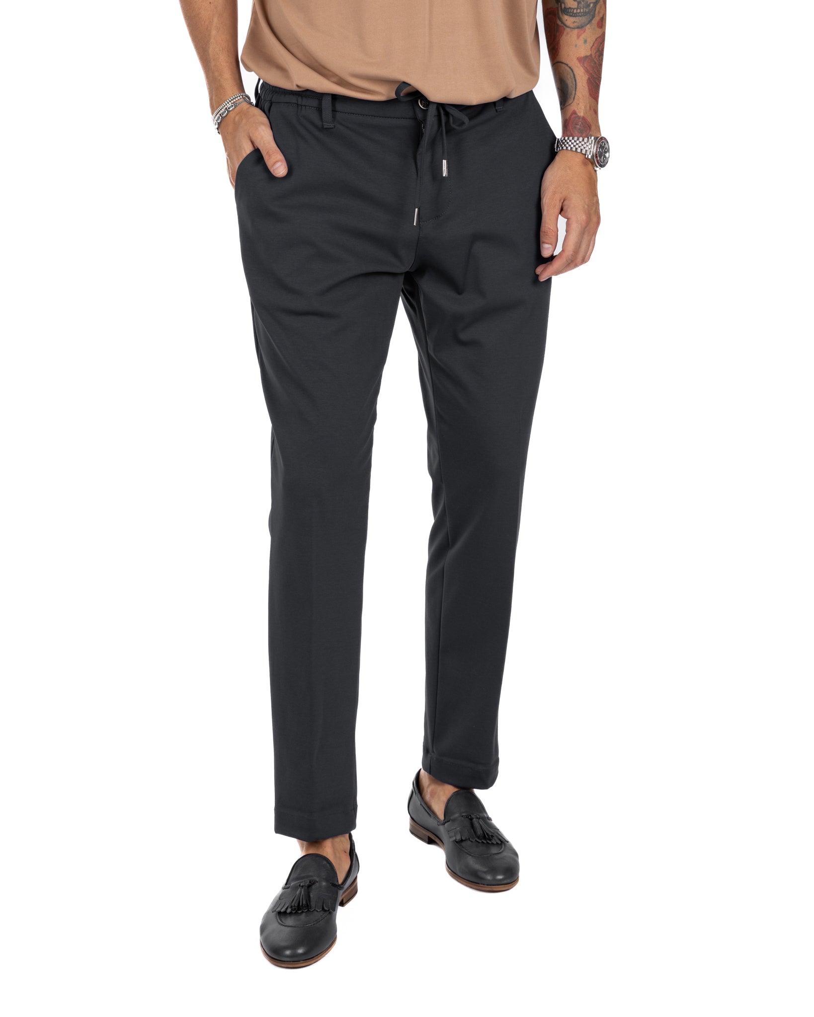 Shelby - pantalaccio in cotone nero