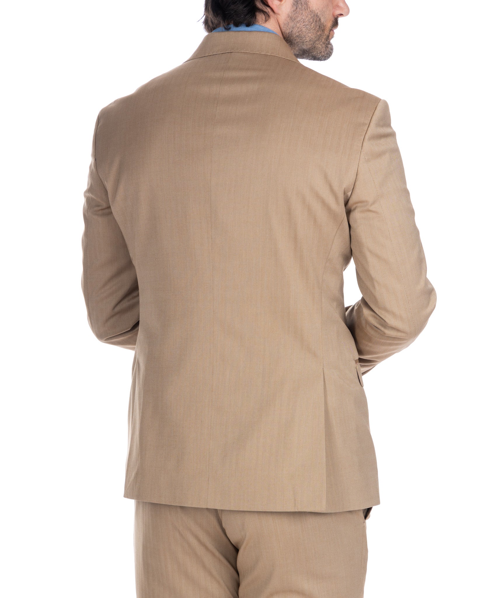 Marseille - camel solar double-breasted suit