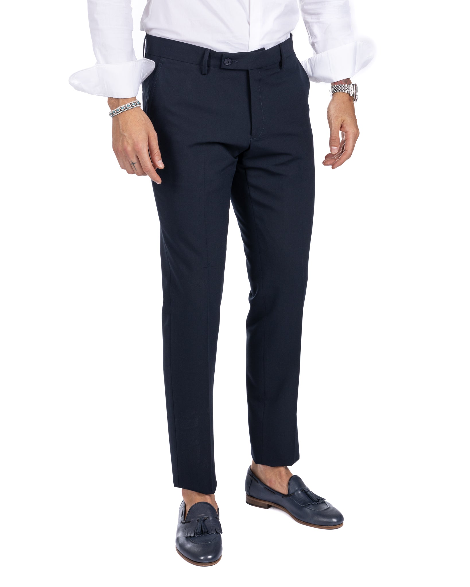 Monaco - abito doppiopetto blu scuro