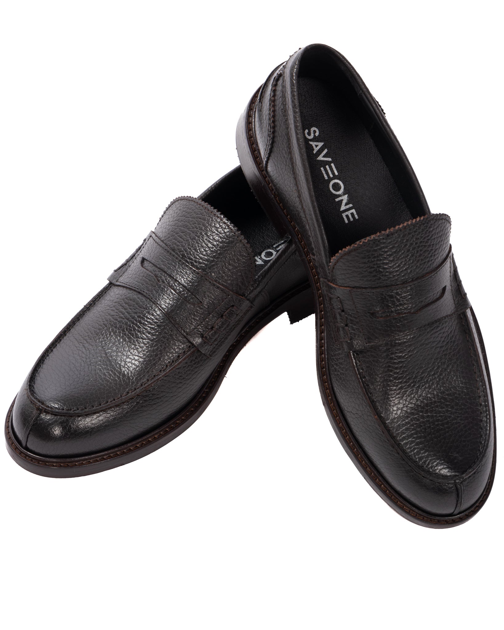 Banksy - dark brown college tumbled