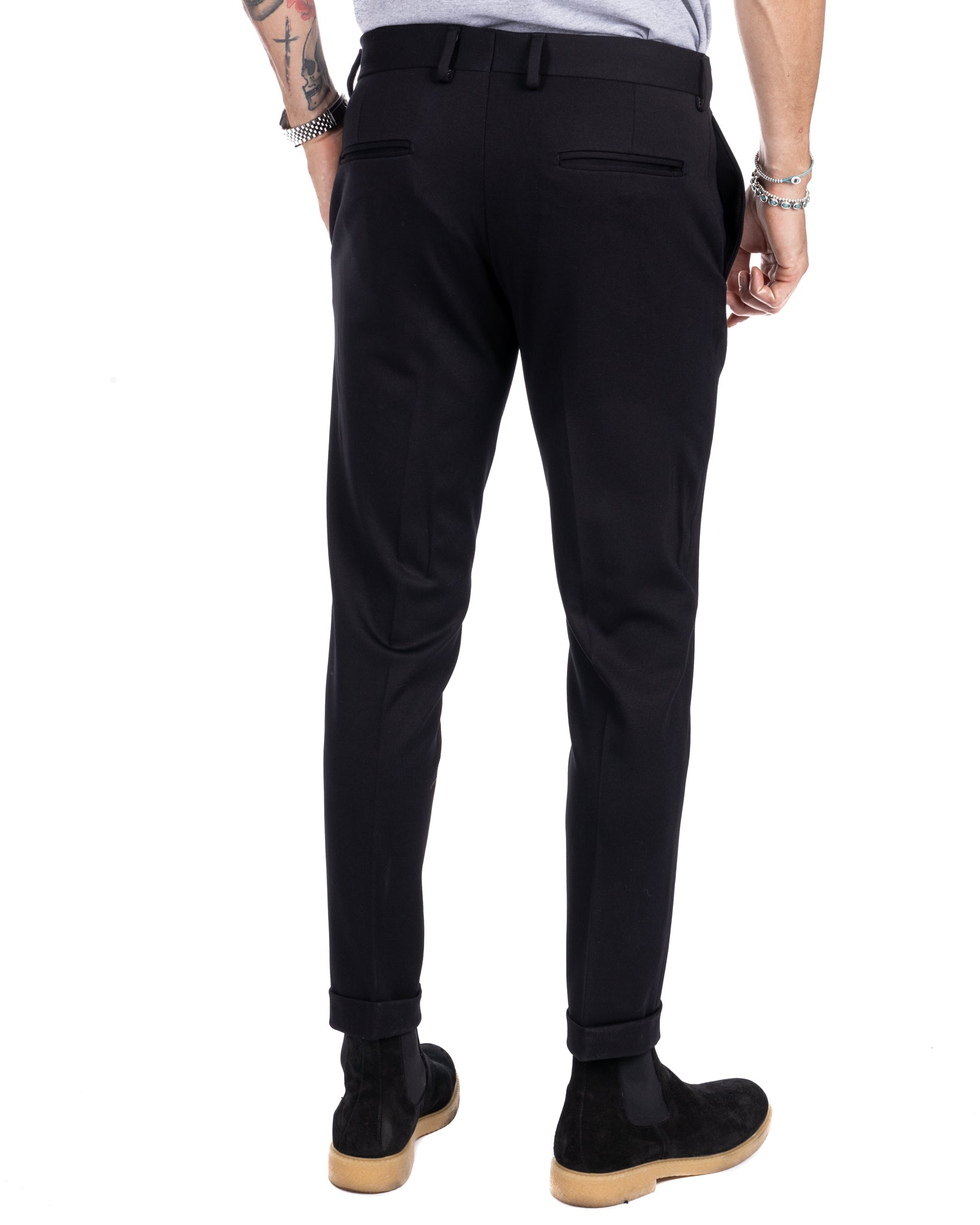 Mustang - black basic trousers
