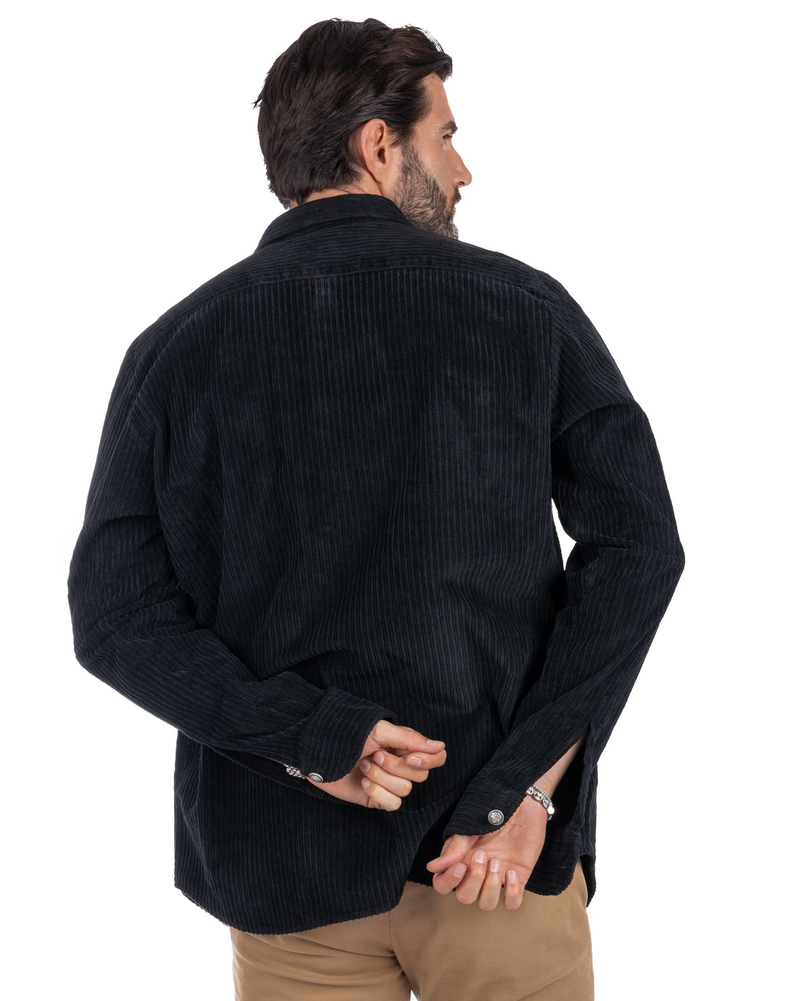 Dubhe - black velvet shirt