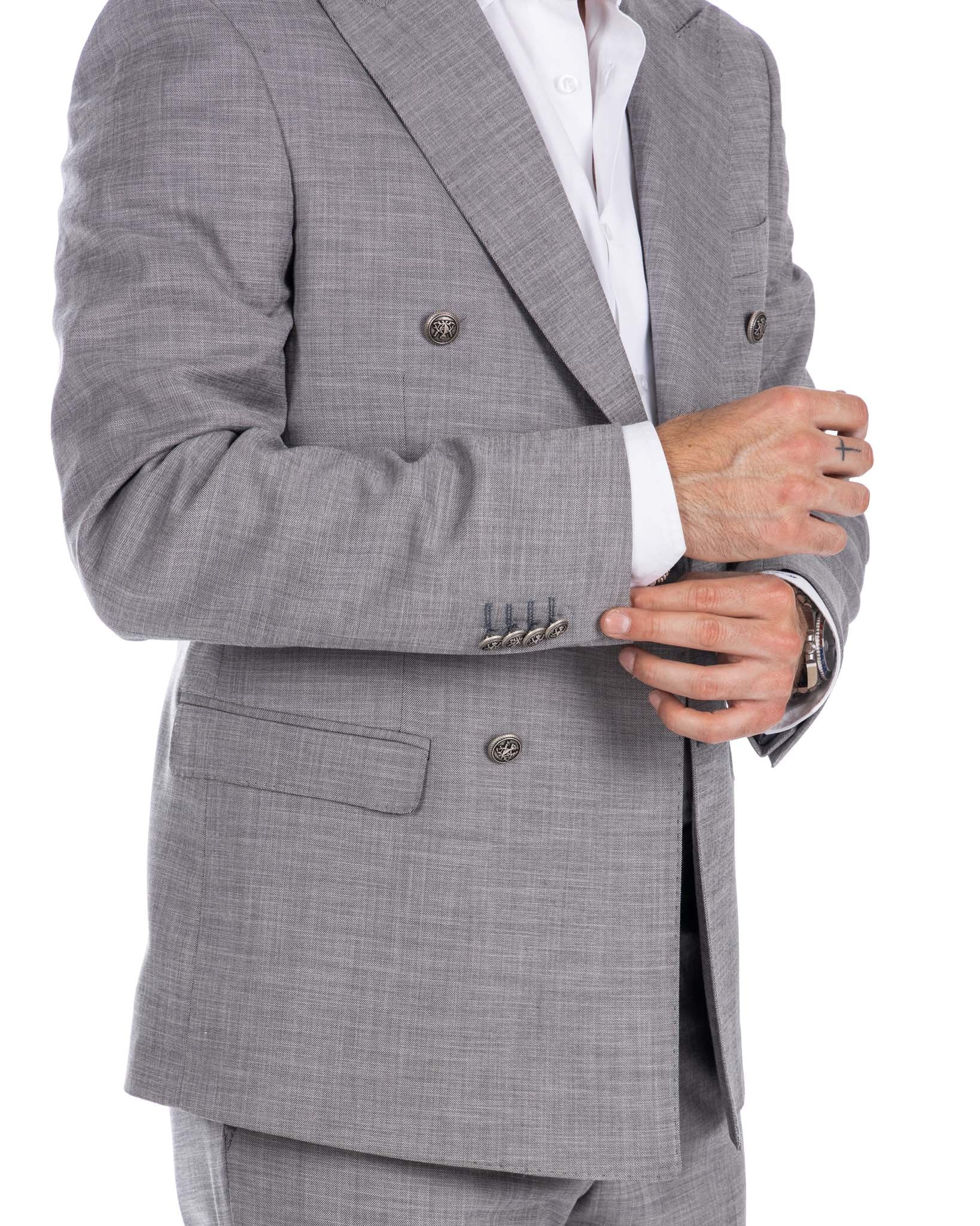 Thun - costume croisé gris chiné