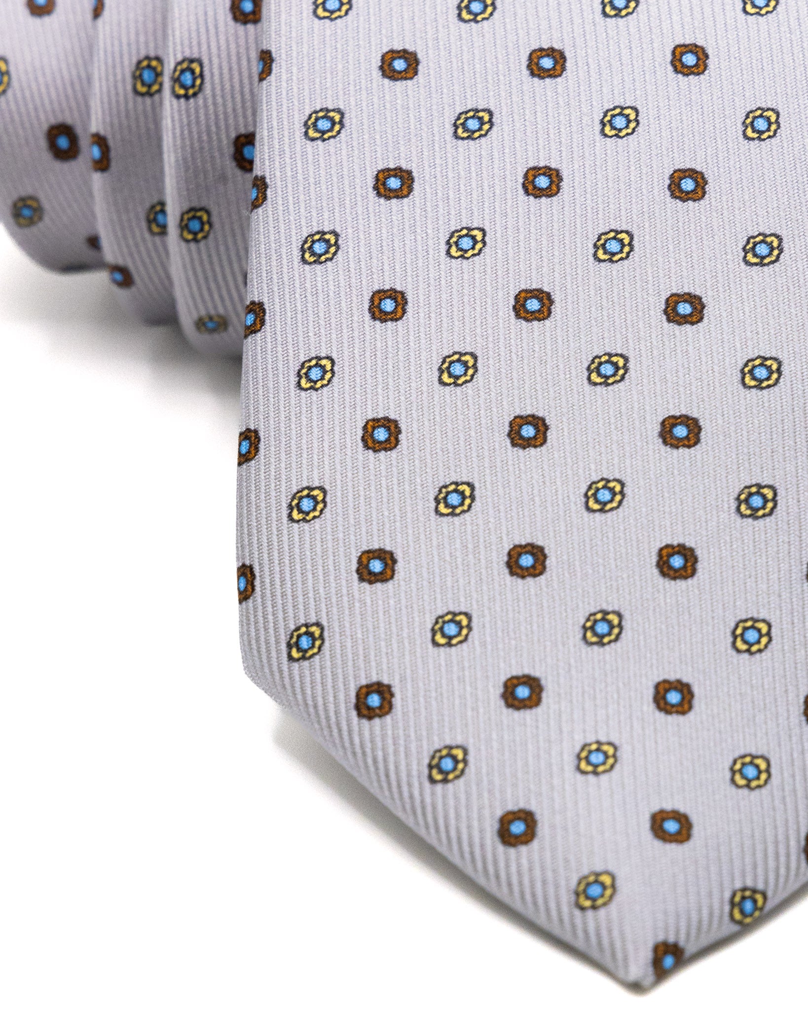 Cravate - en soie tissée bleue