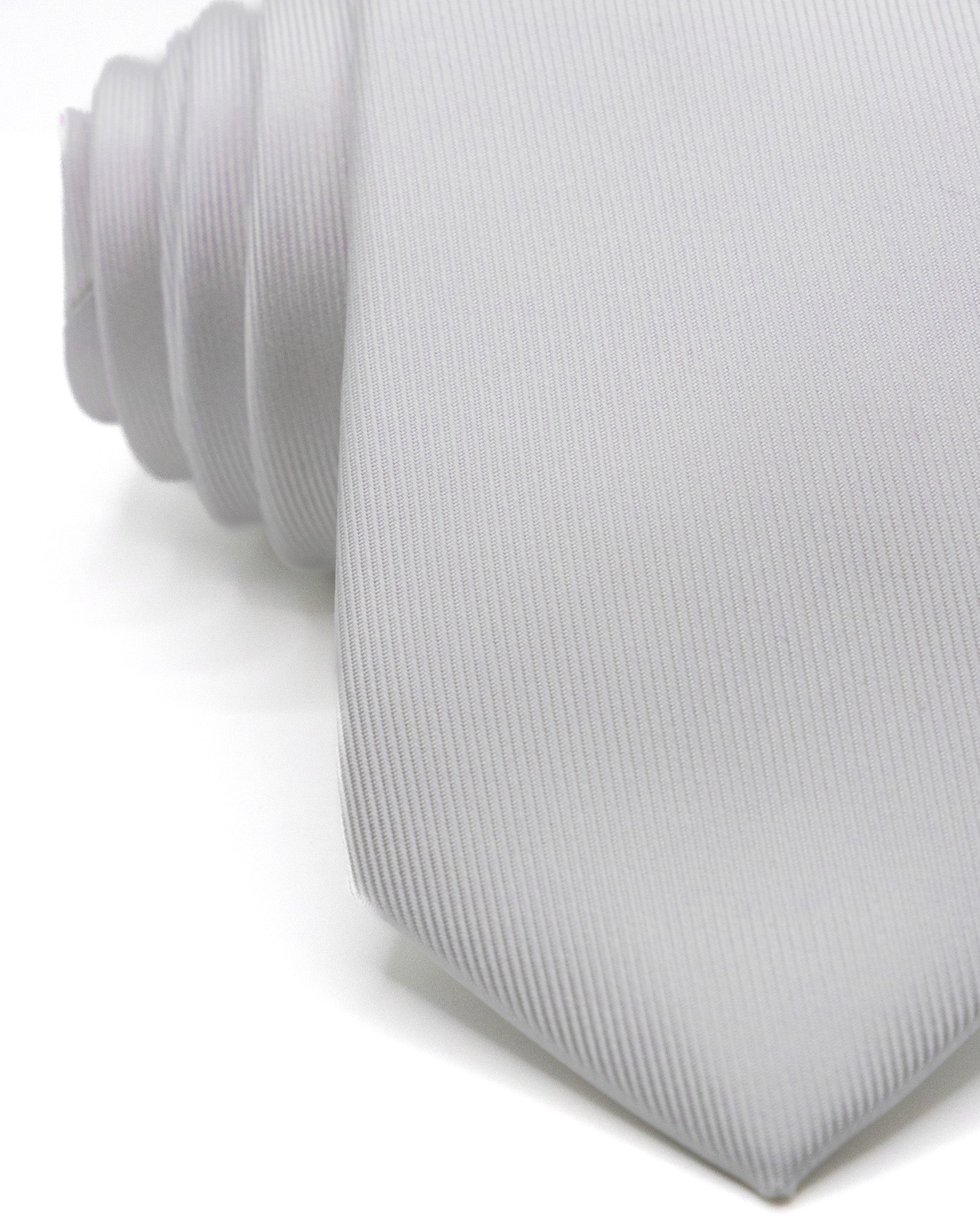 Cravatta - in seta twill avorio