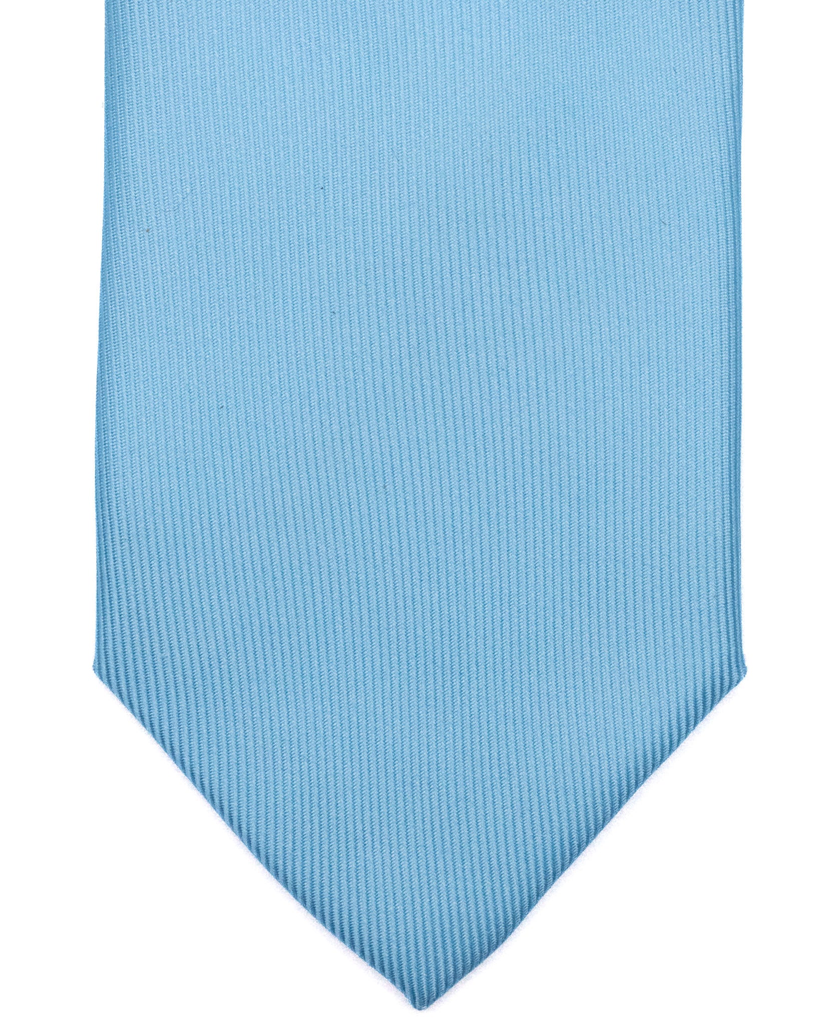 Cravate - en soie tissée bleue