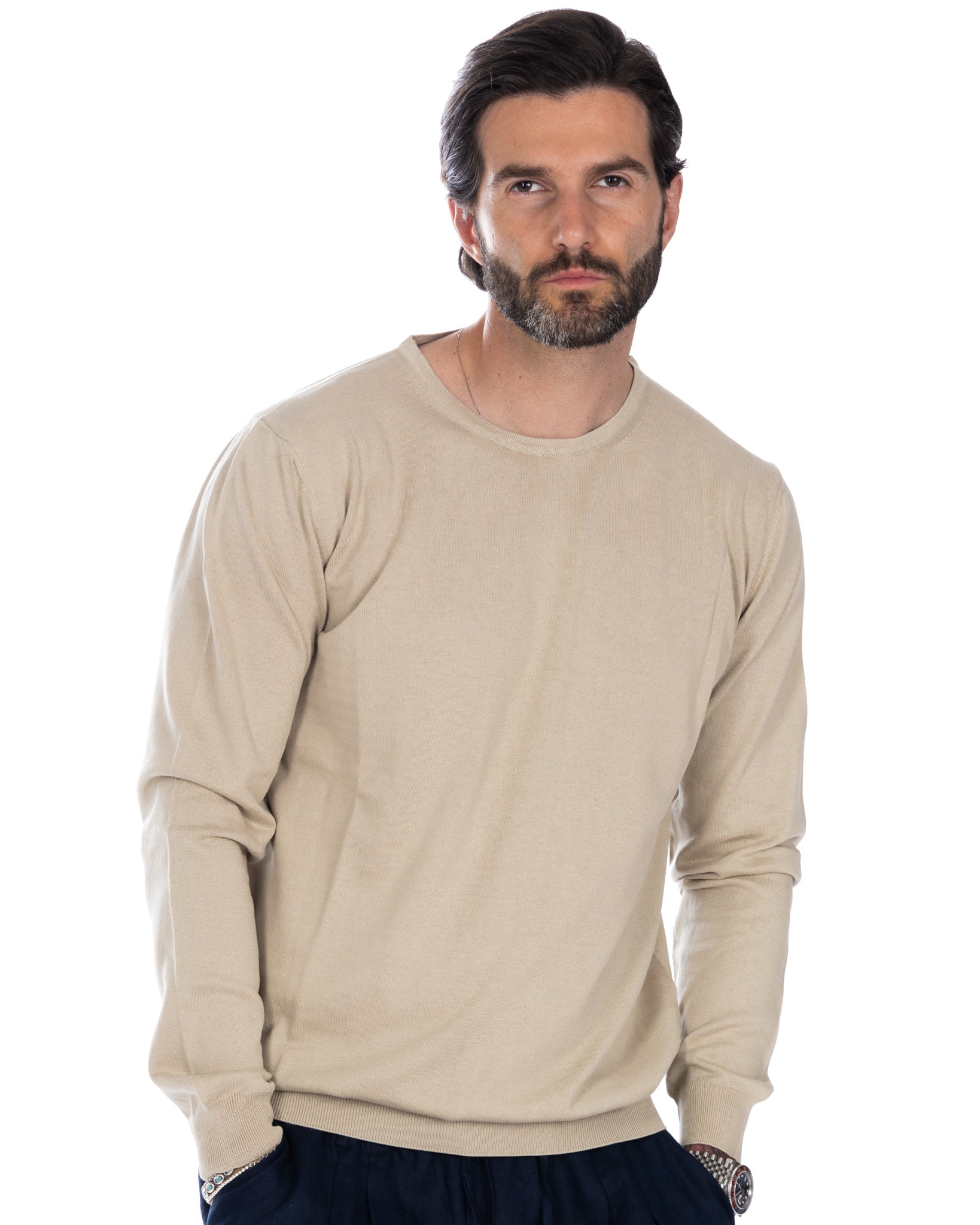 Maglioncino Daniil in cotone beige