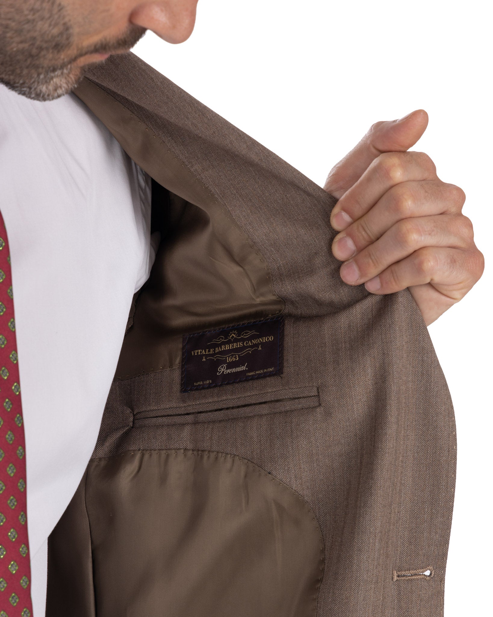 Abito monopetto spinato moro - Vitale Barberis Canonico