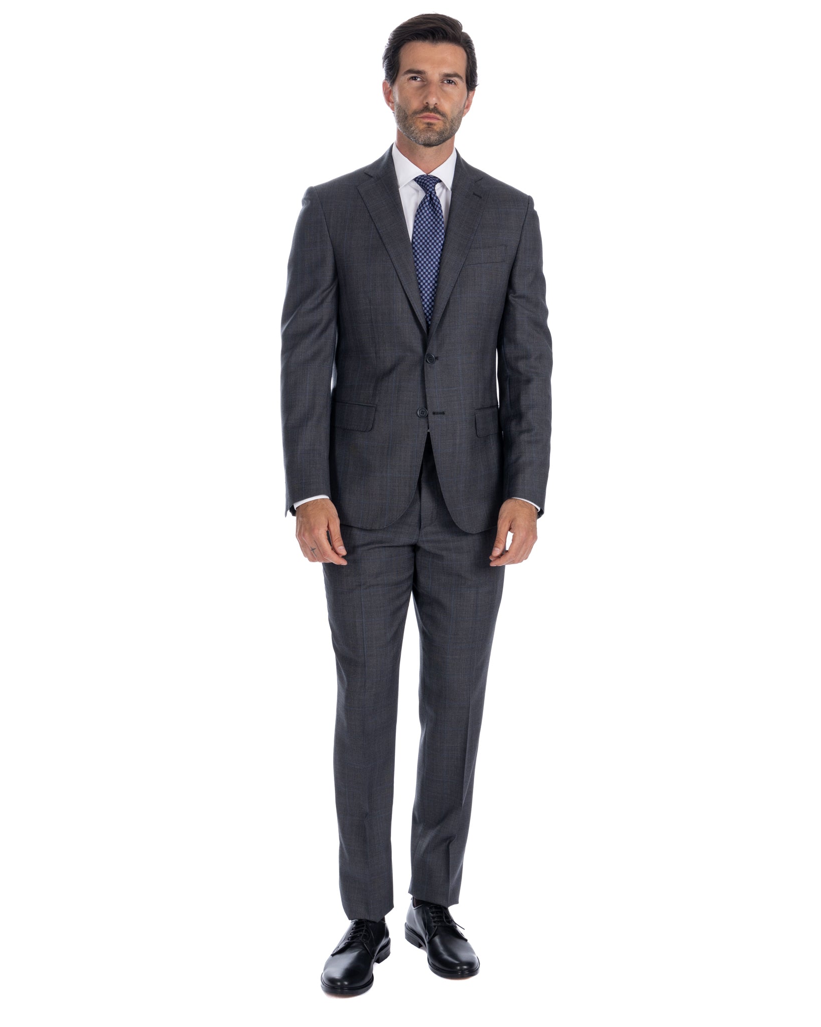 Single-breasted gray square suit - Reda
