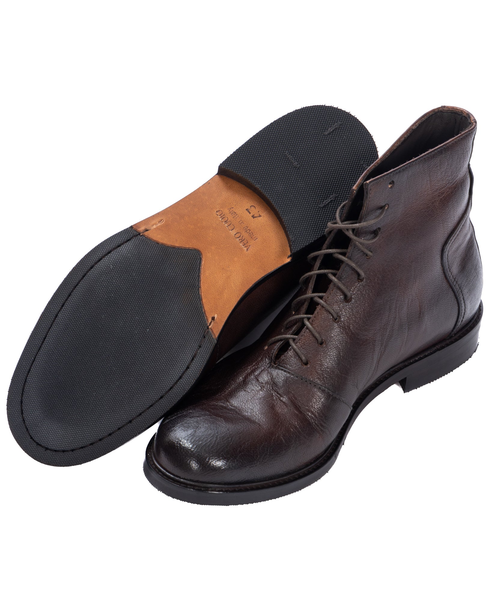 Houston - dark brown leather boot