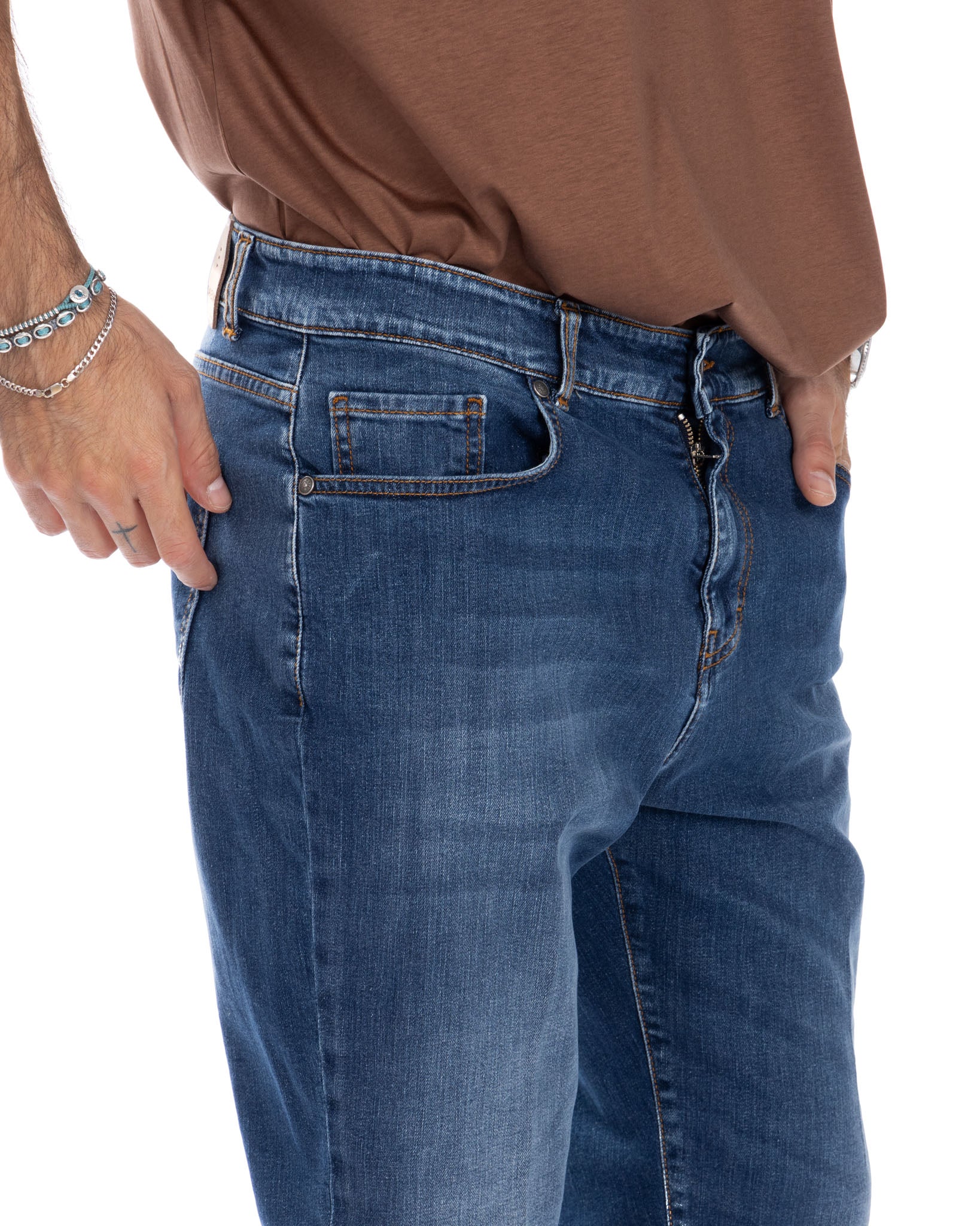 Carter - jean bleu basique