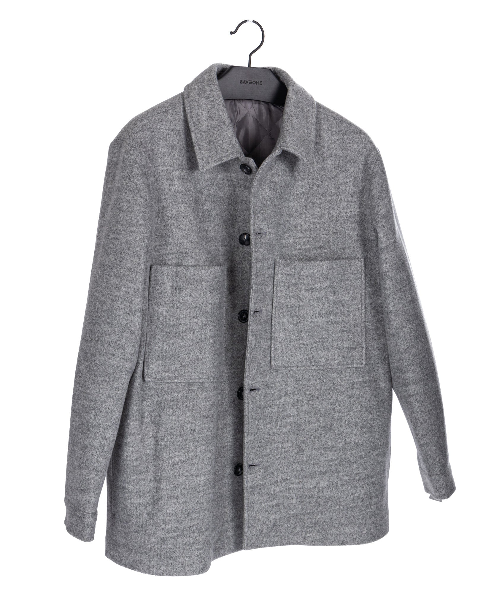 Gervais - grey quilted jacket
