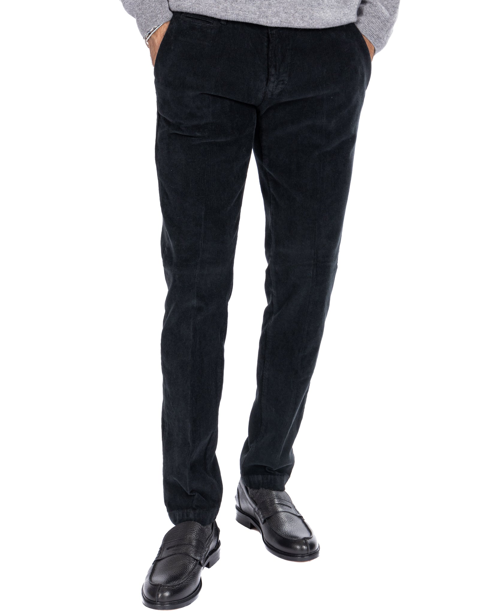 Kim - pantalon rocker en velours crème