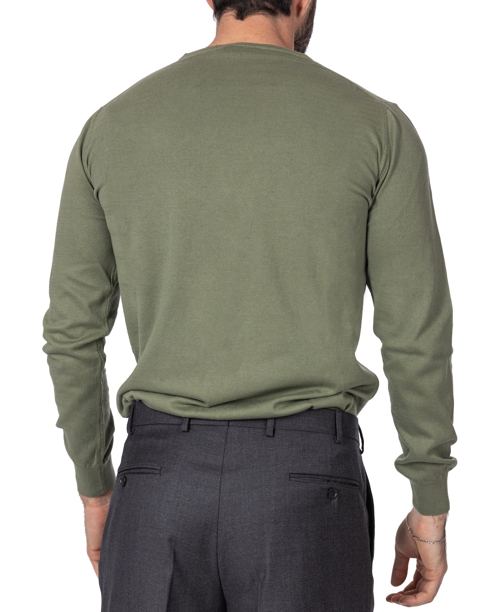 Daniil - green cotton sweater