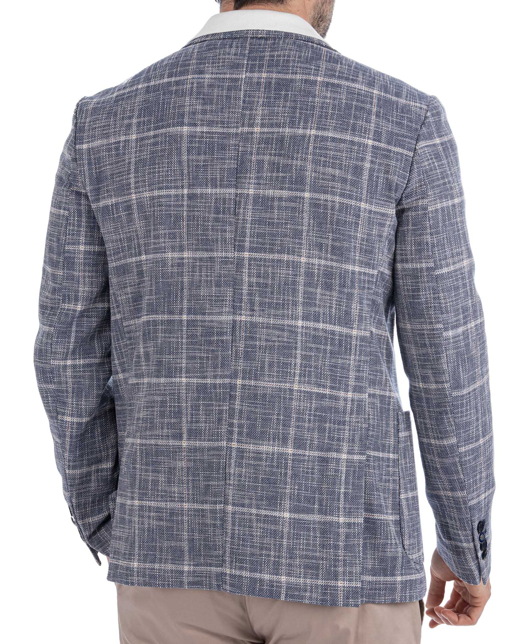 Sitka - Single Breasted Blue Check Jacket