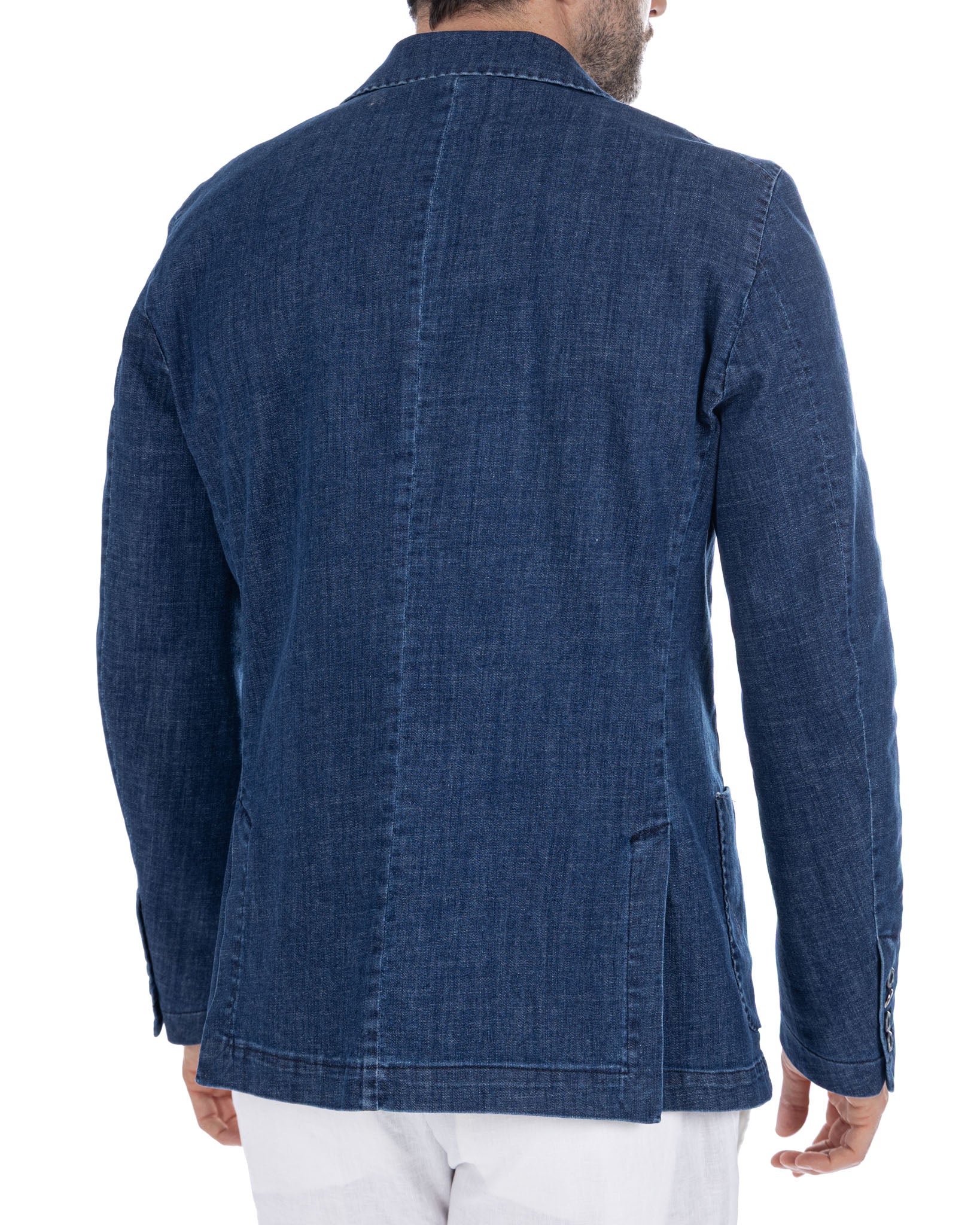 Spello - single breasted light denim jacket