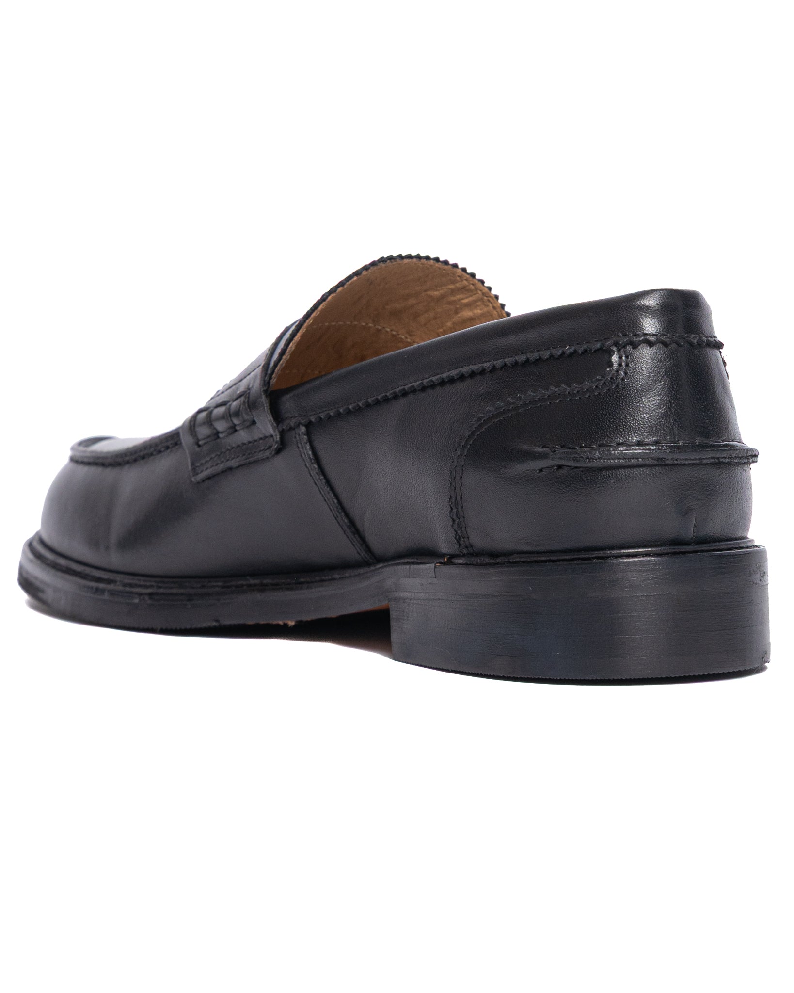 Joseph - black leather college