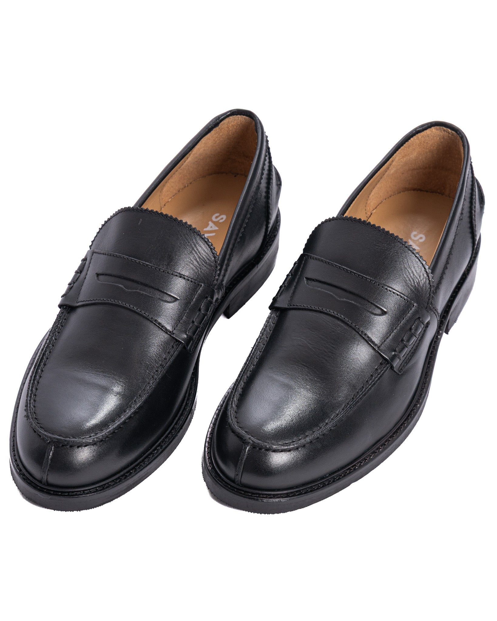 Joseph - black leather college