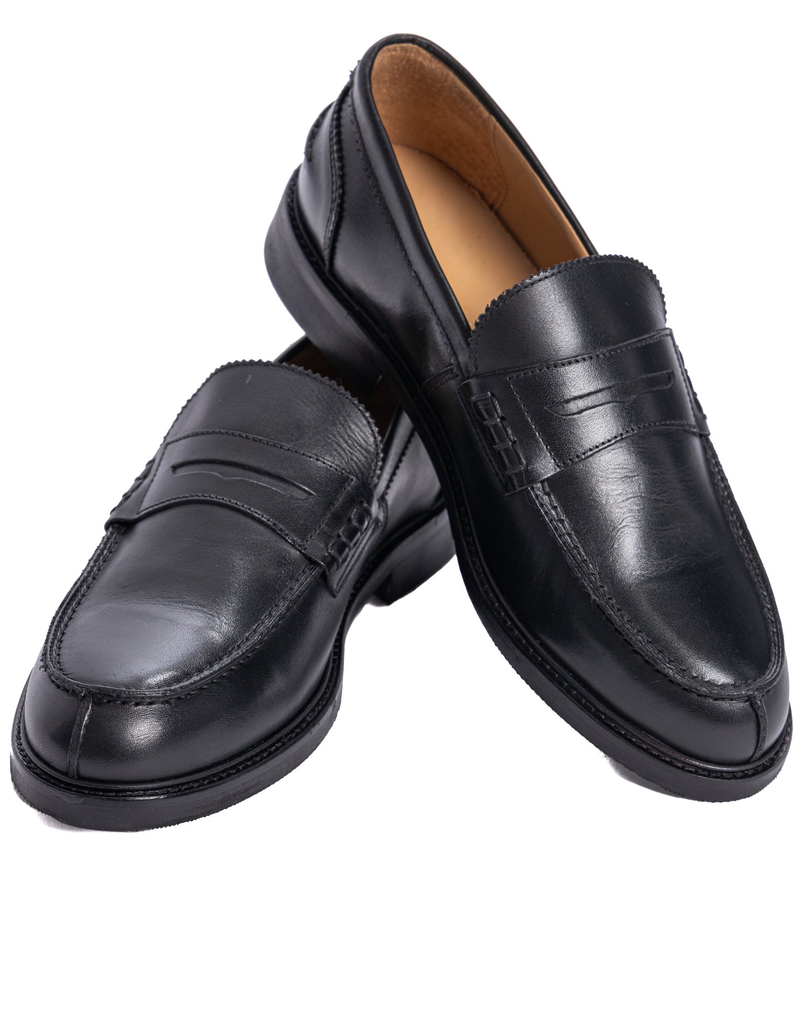 Joseph - black leather college