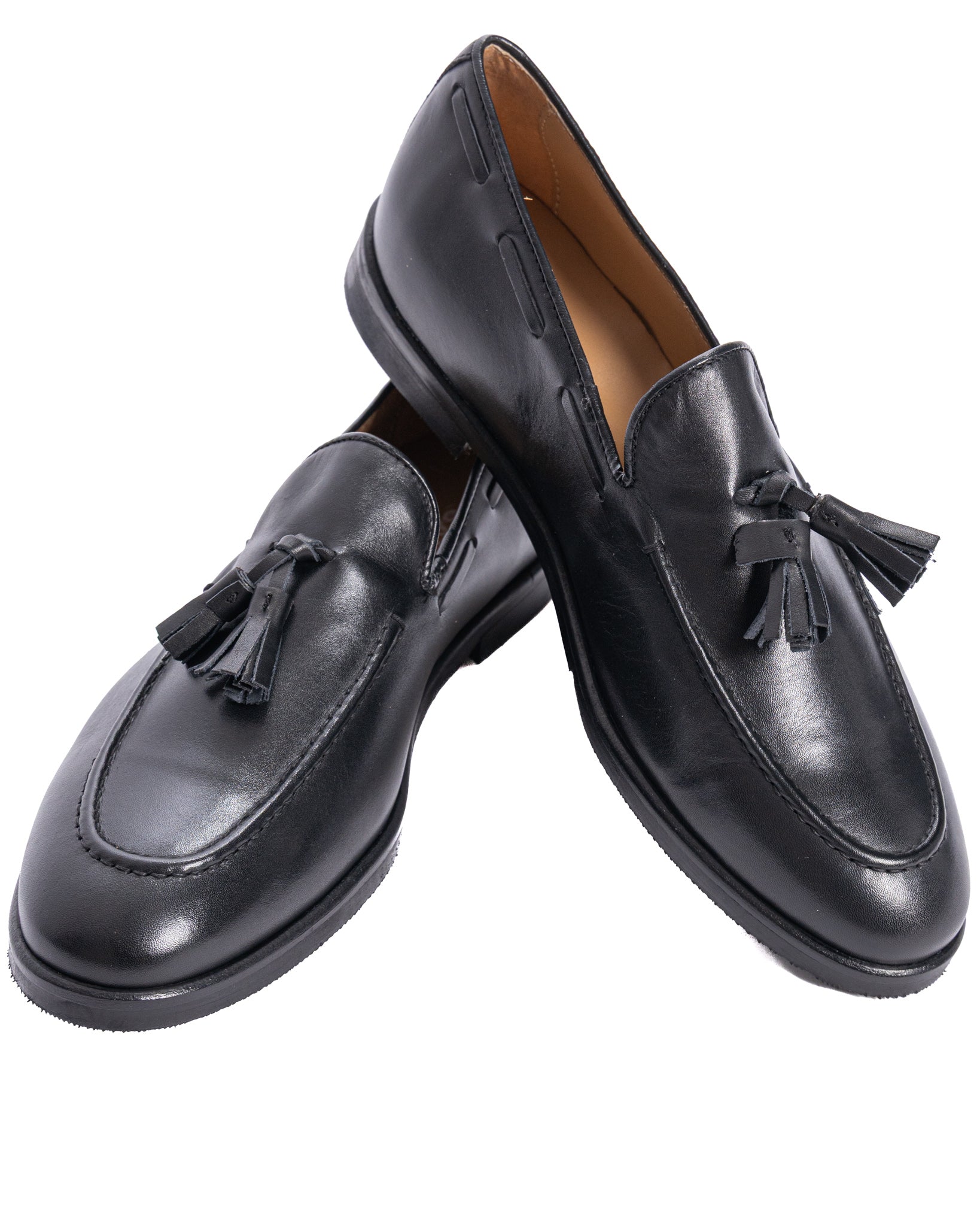Jasper - black leather loafer