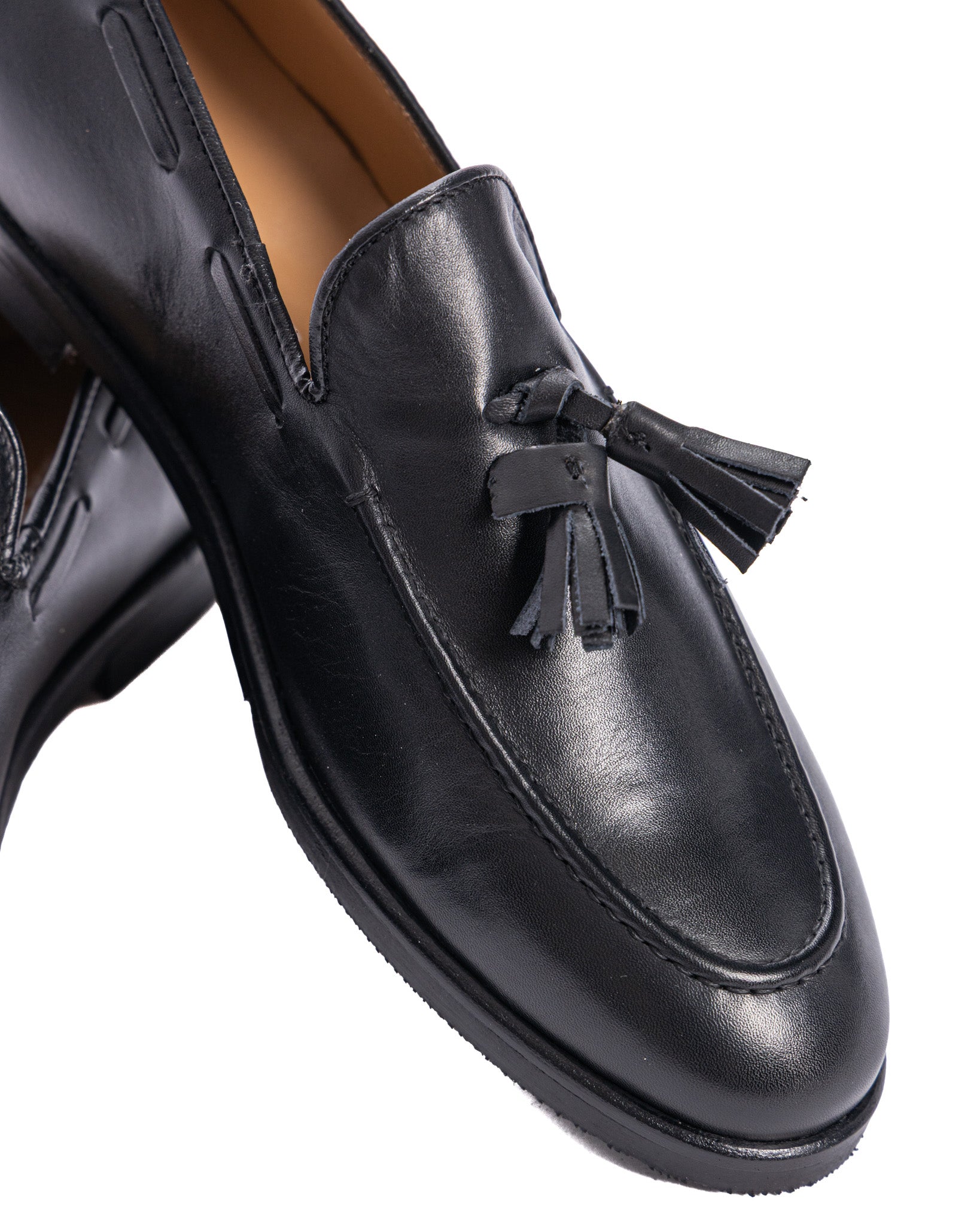 Jasper - black leather loafer