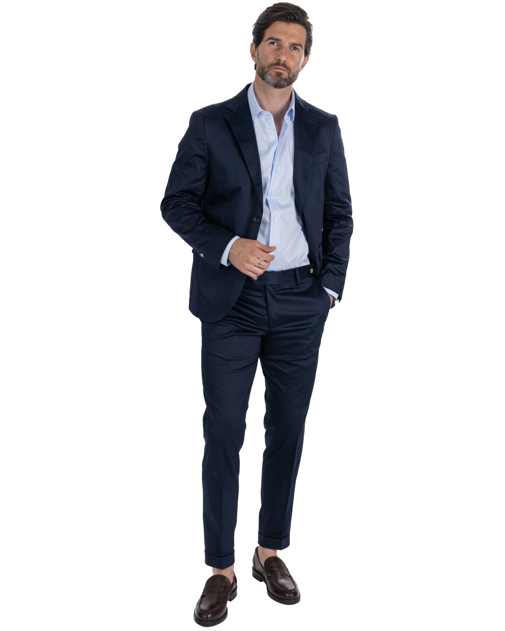 Kyle - blue cotton jacket