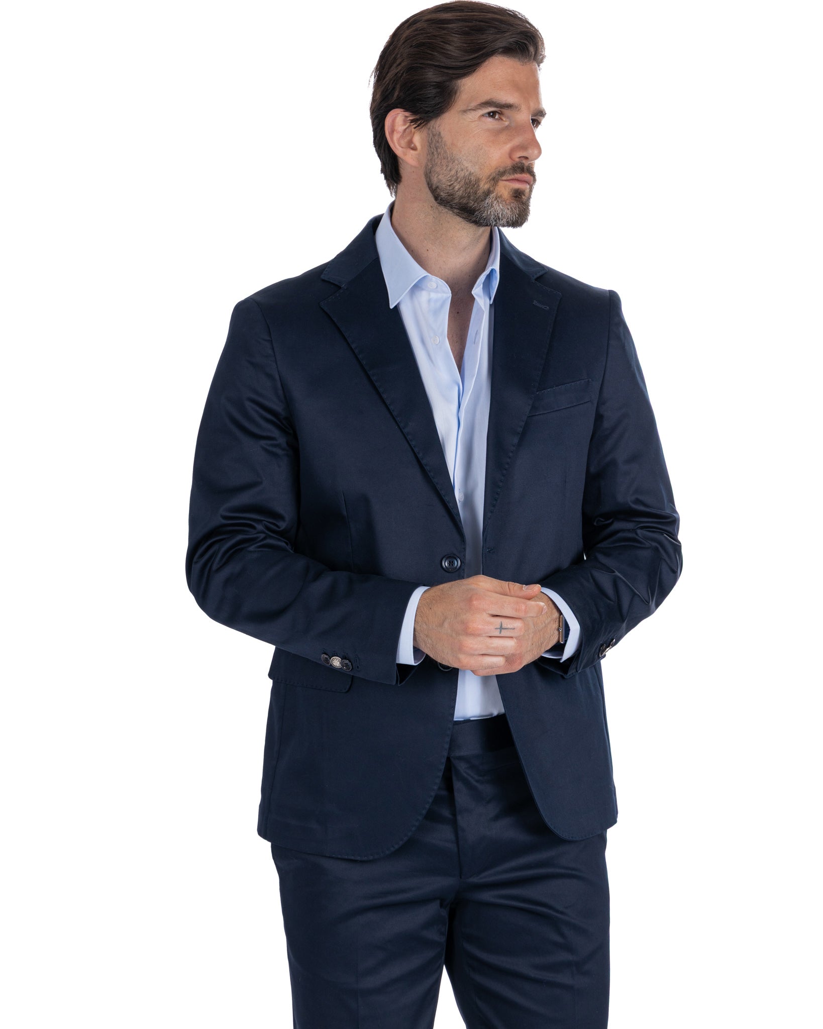 Kyle - blue cotton jacket