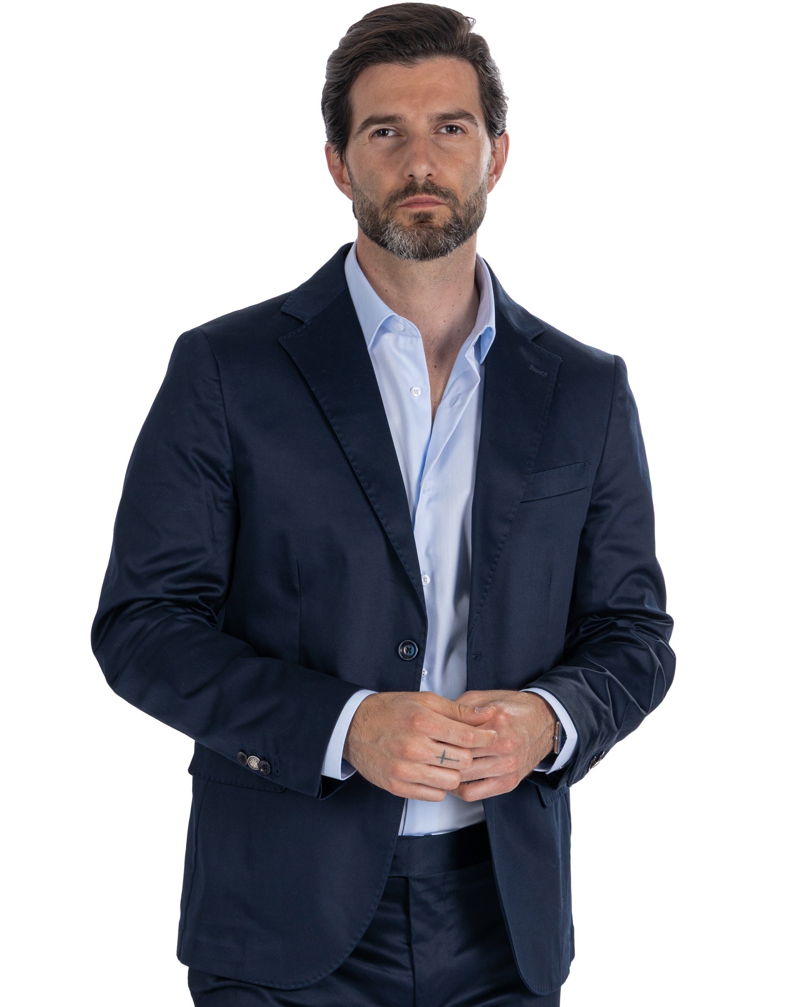 Kyle - giacca in cotone blu