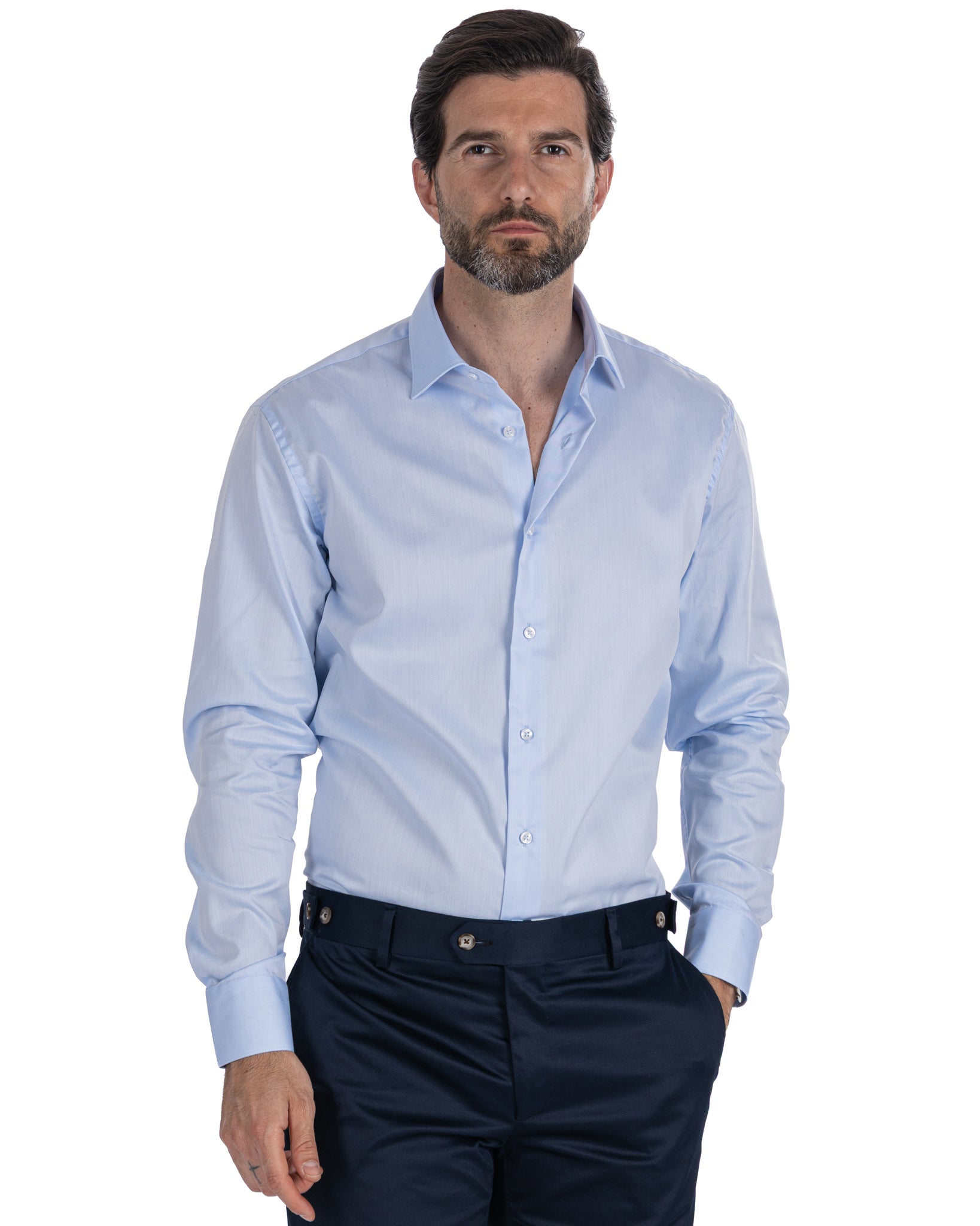 Desert - camicia celeste twill