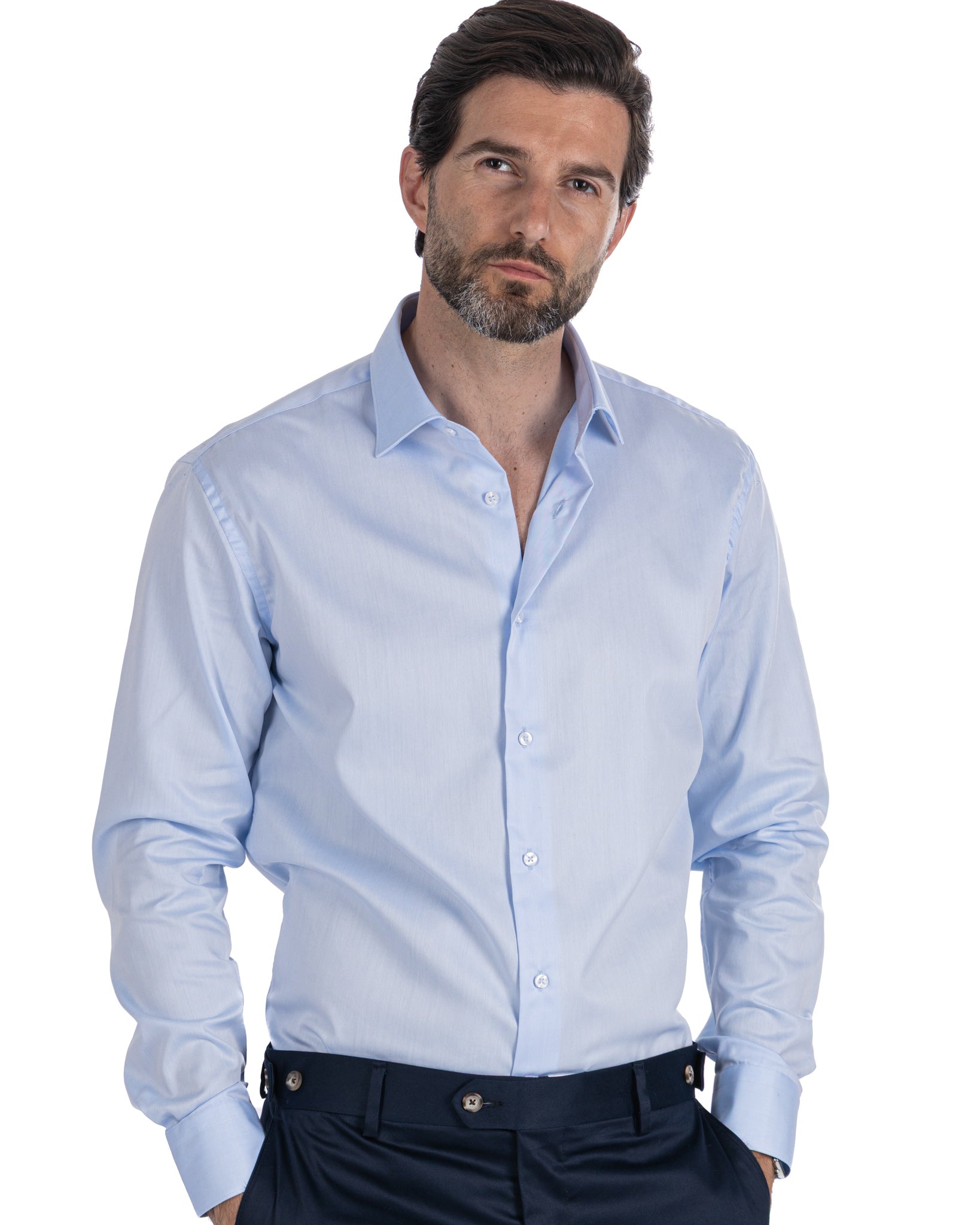 Desert - camicia celeste twill