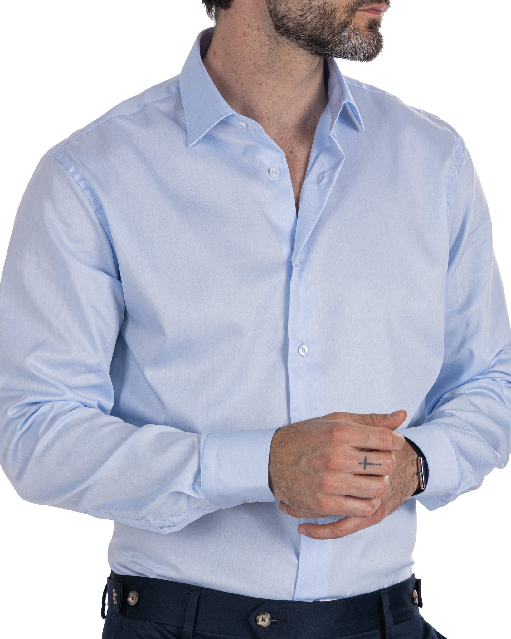 Desert - camicia celeste twill