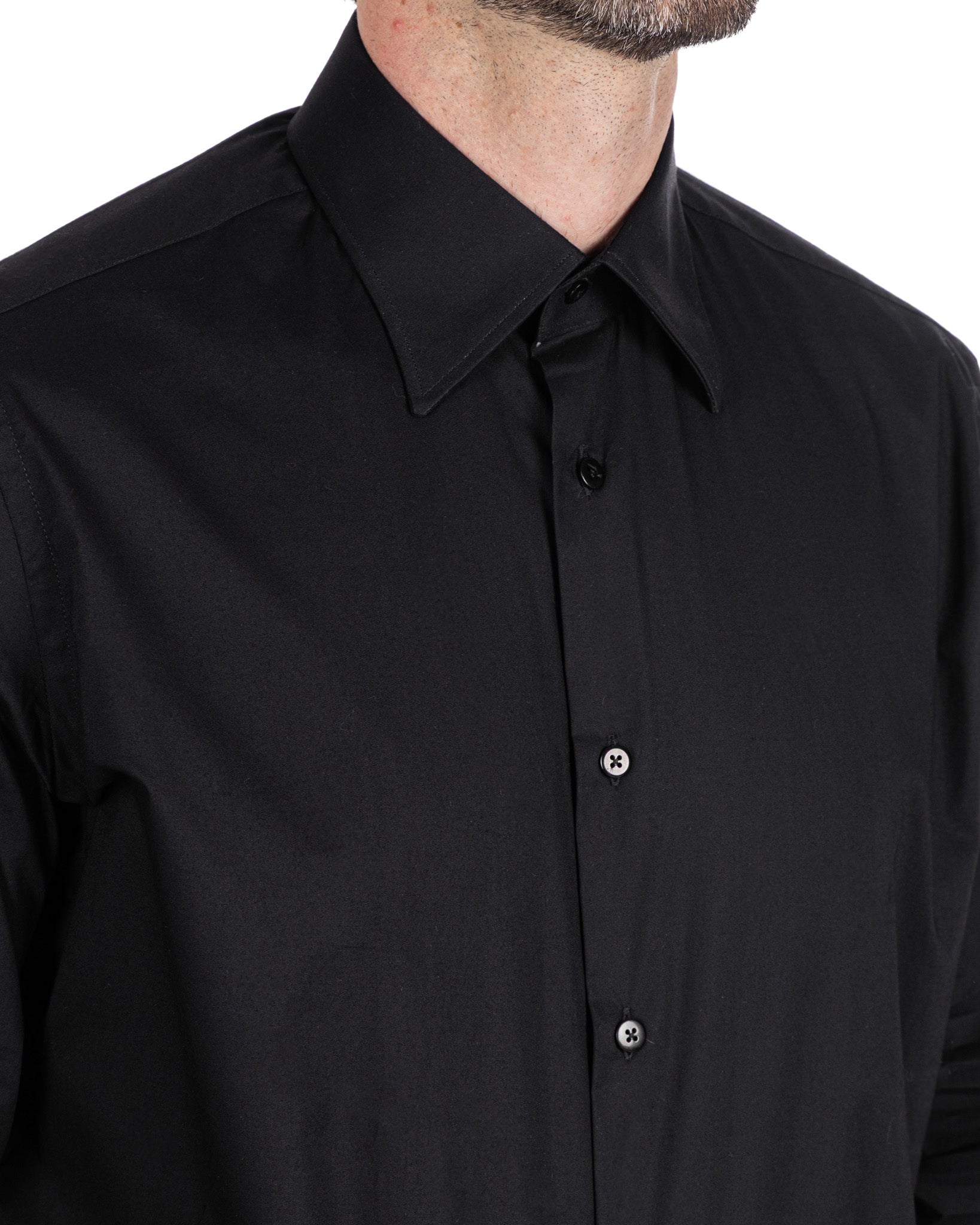 Heckler - camicia nera in cotone