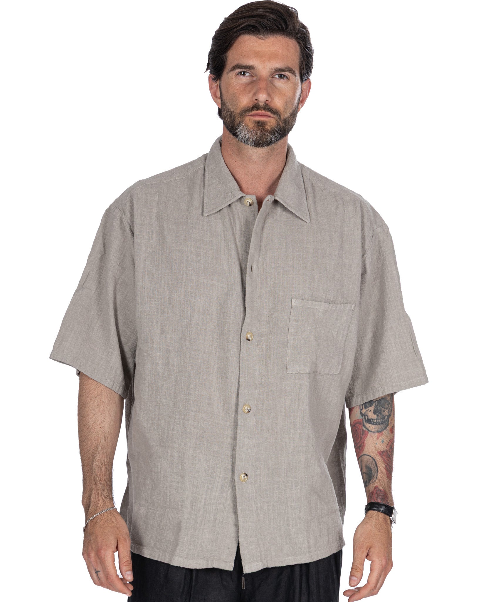 Madeira - camicia armaturata oversize spago