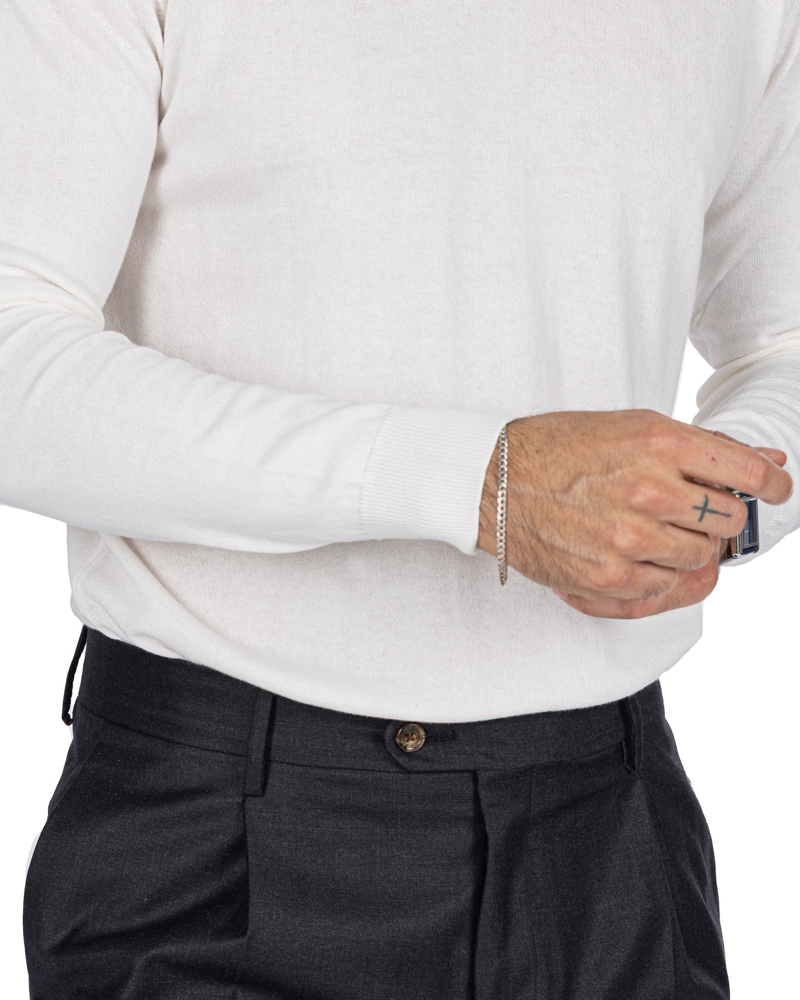 Polo en coton blanc Andrey