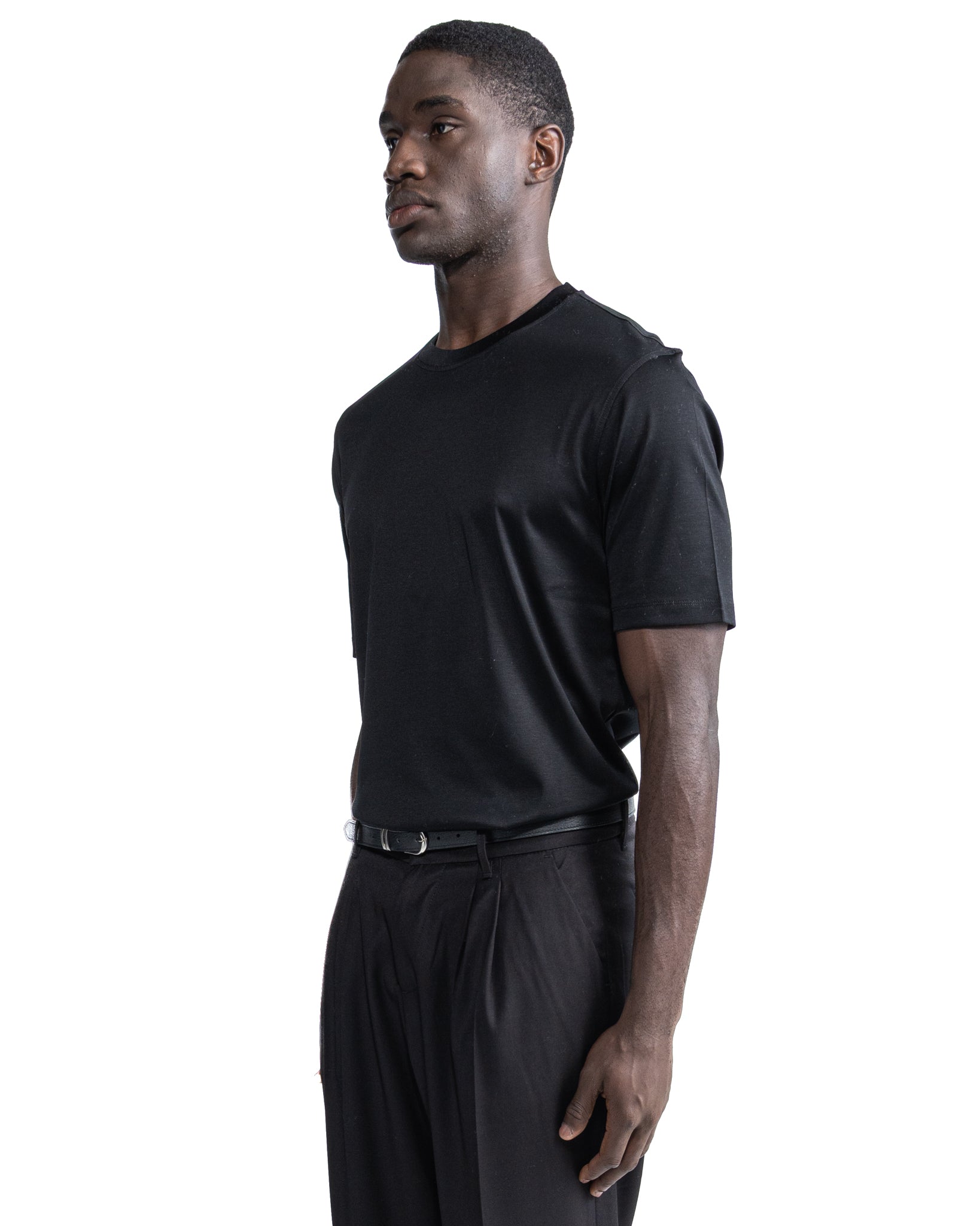 T-shirt Hoorn en fil d'Écosse noir