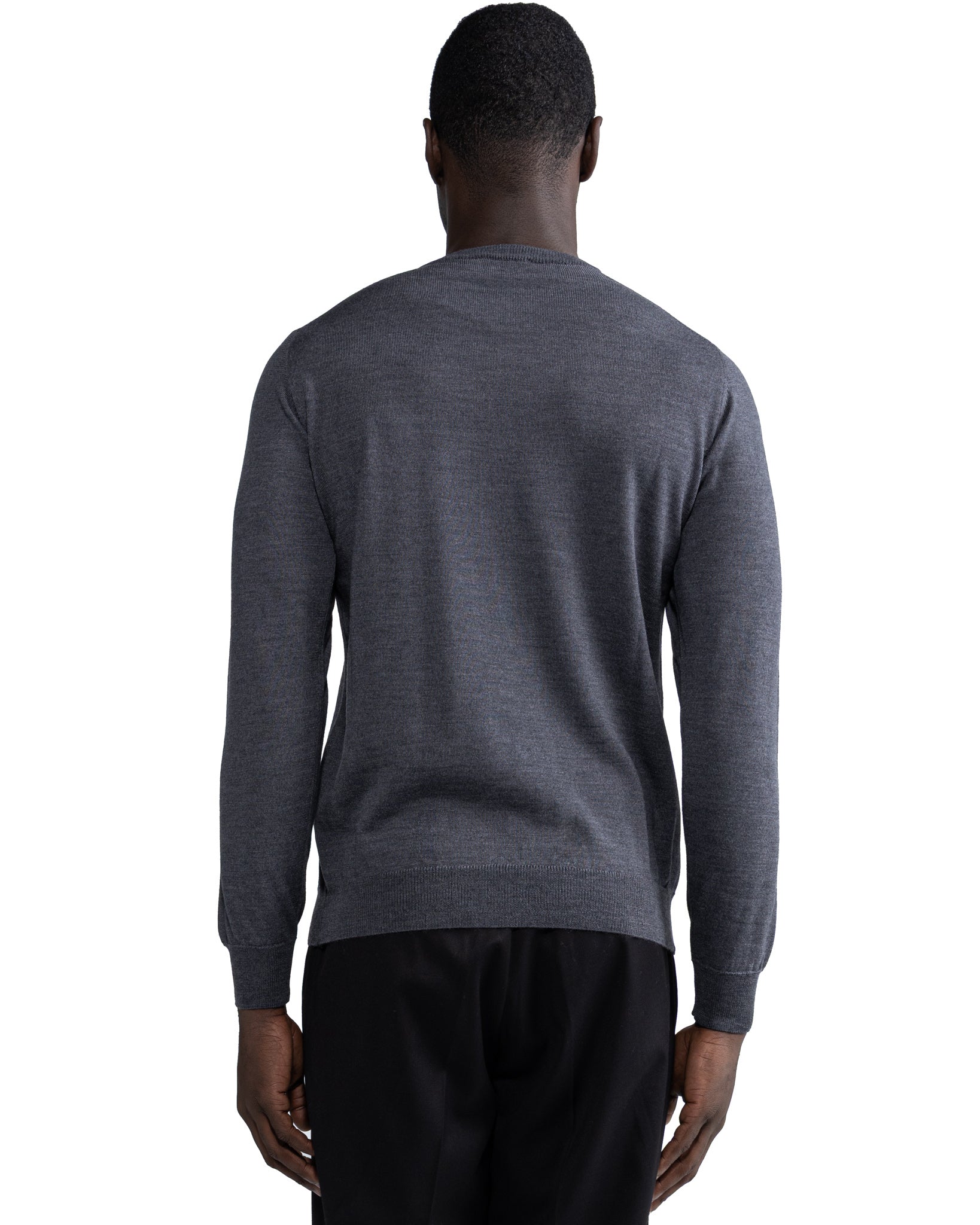 Girocollo Furore in lana merino Tollegno grigio