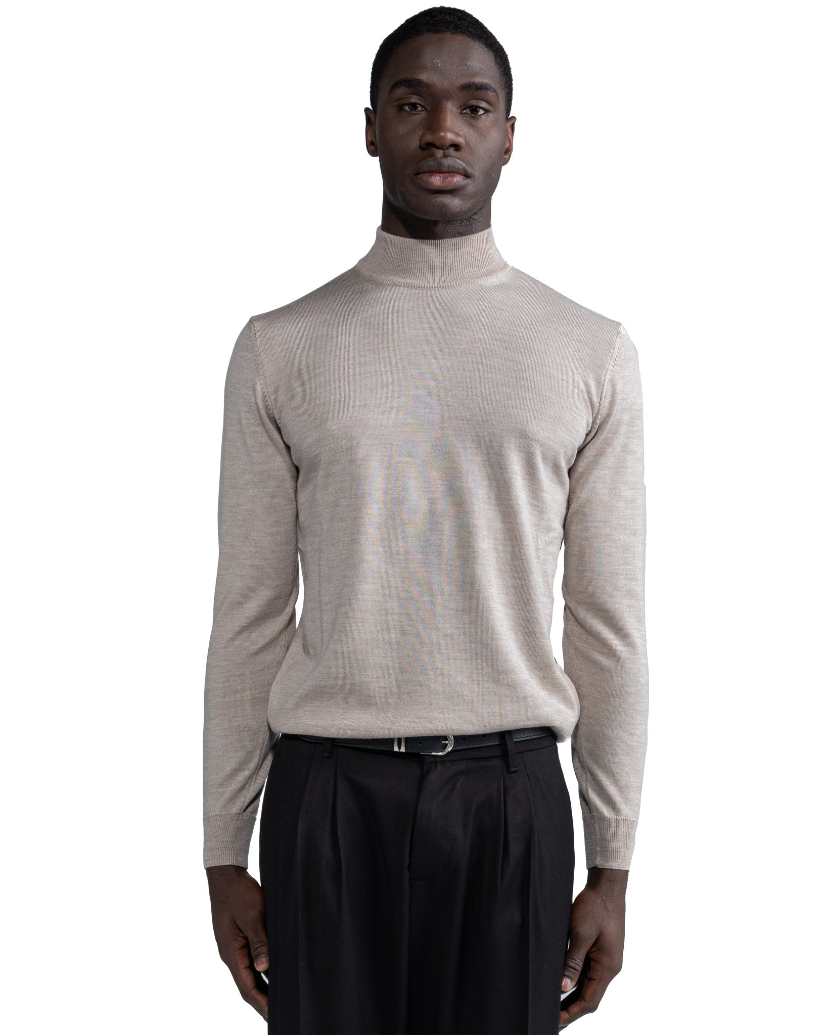 Loup d'Ancône en laine sable de Tollegno