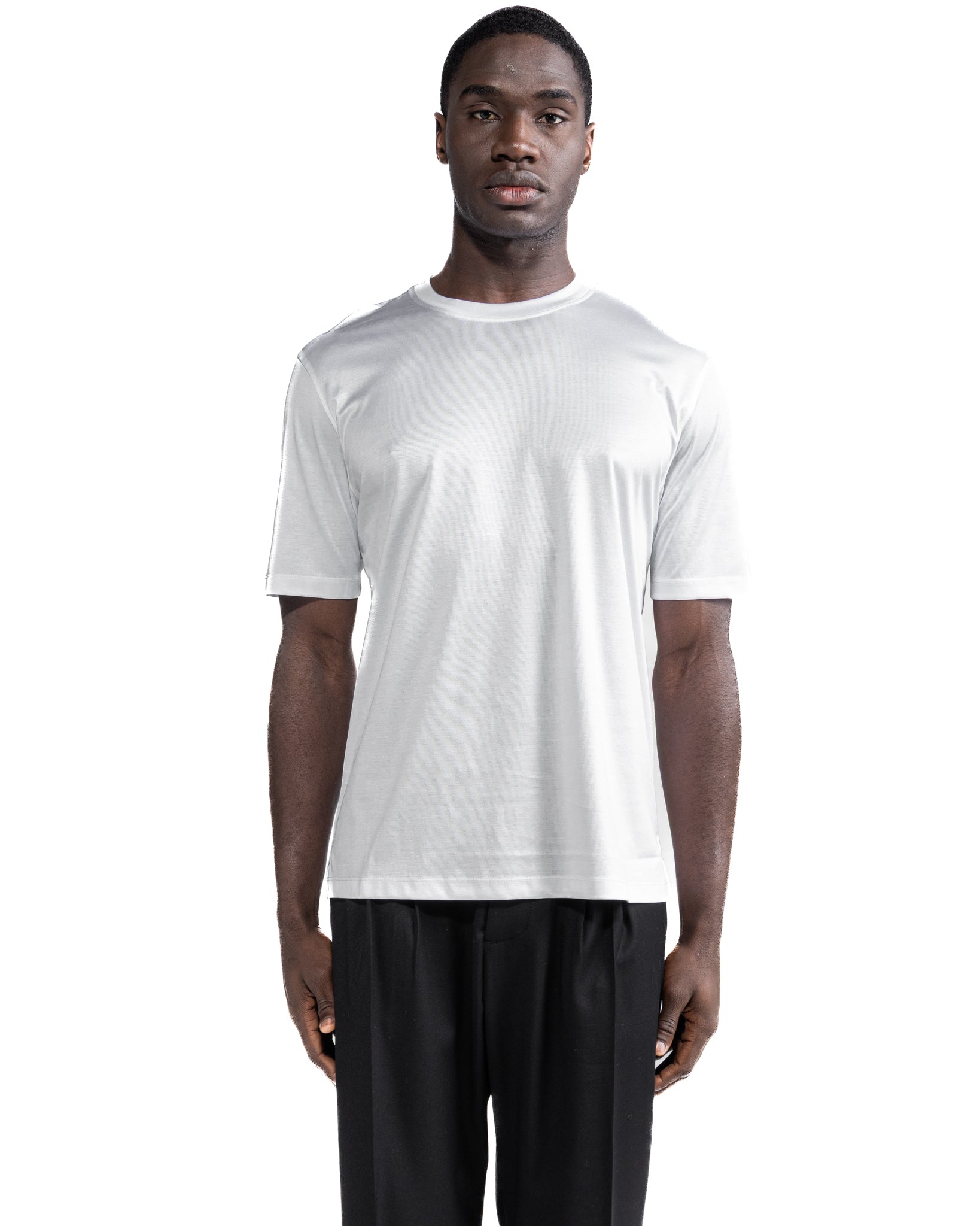 Hoorn T-shirt in white lisle thread