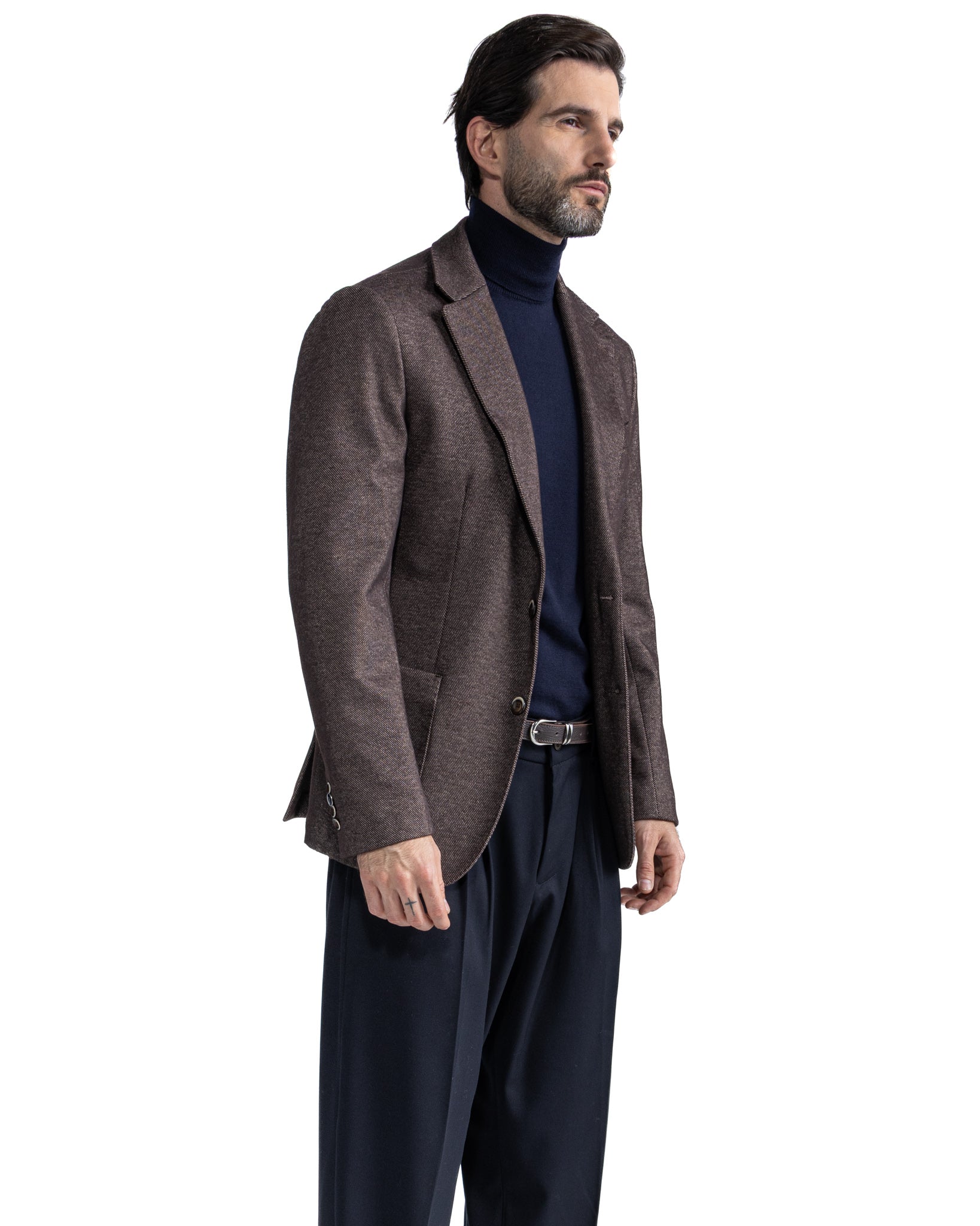 Veste Ayrton en sergé foncé