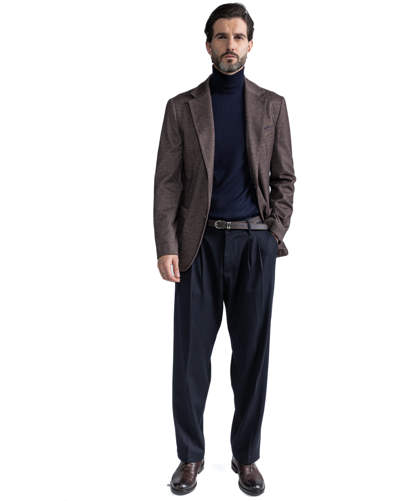 Veste Ayrton en sergé foncé