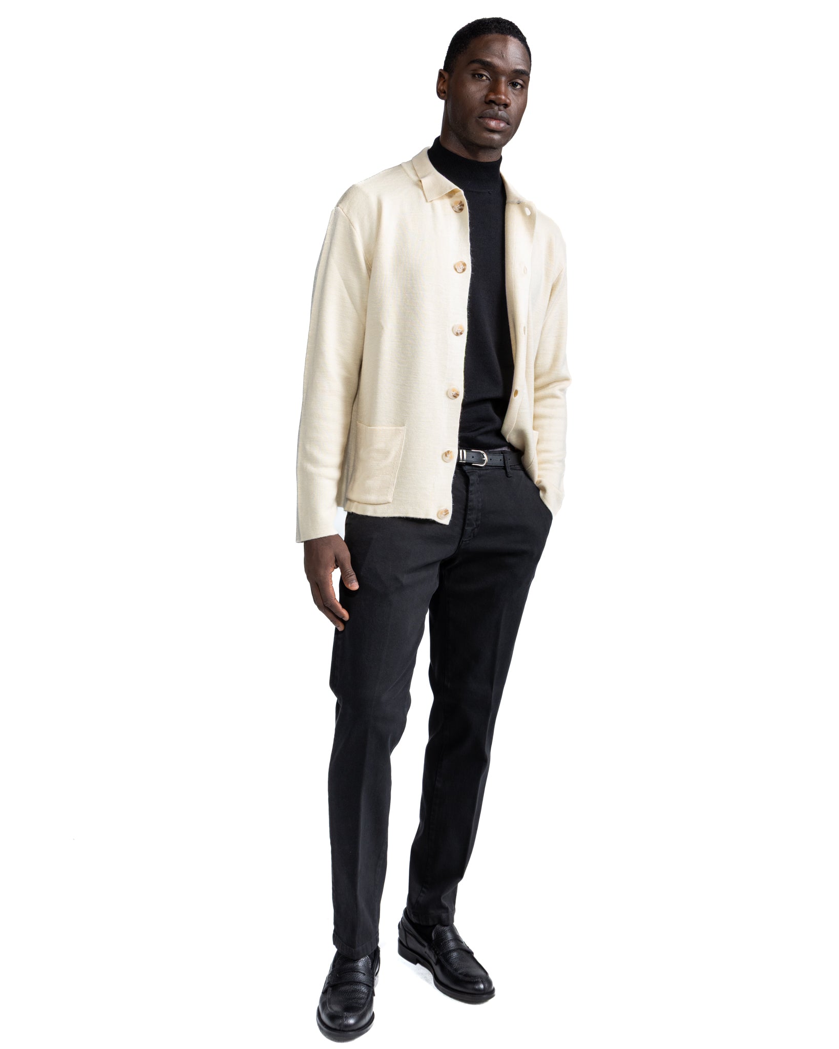 Veste en tricot beige Krakatoa