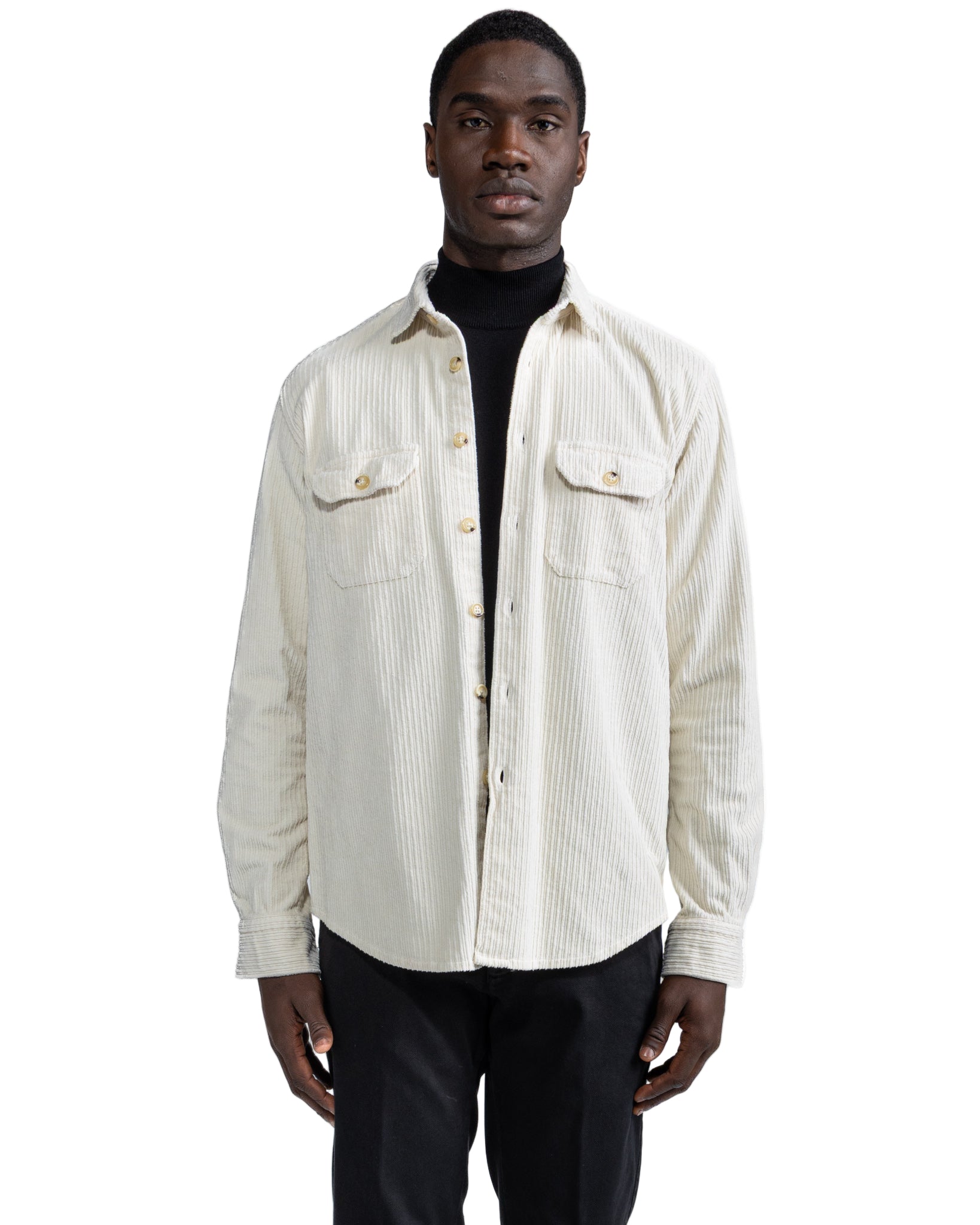 Atlantis Cream Velvet Shirt