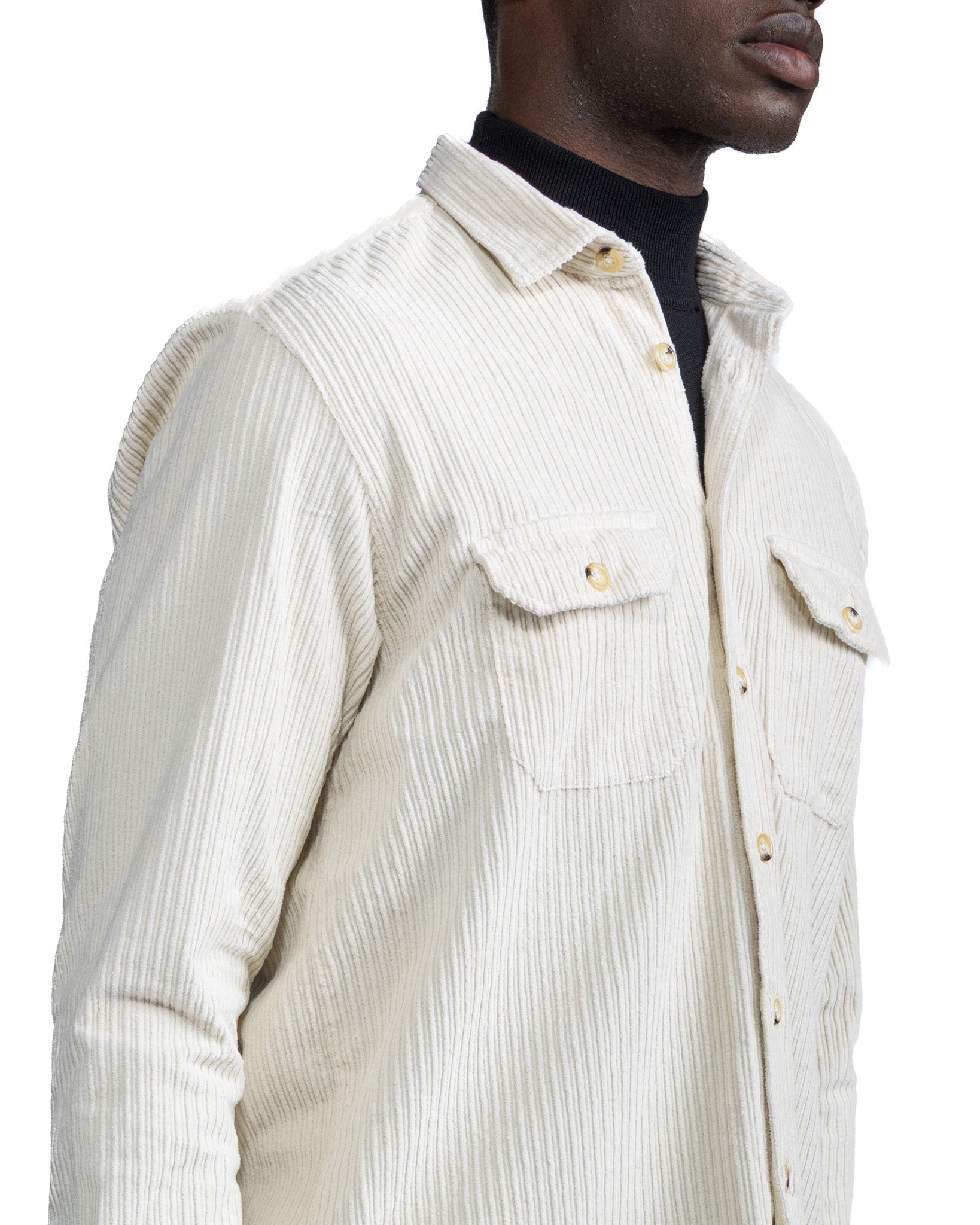 Atlantis Cream Velvet Shirt