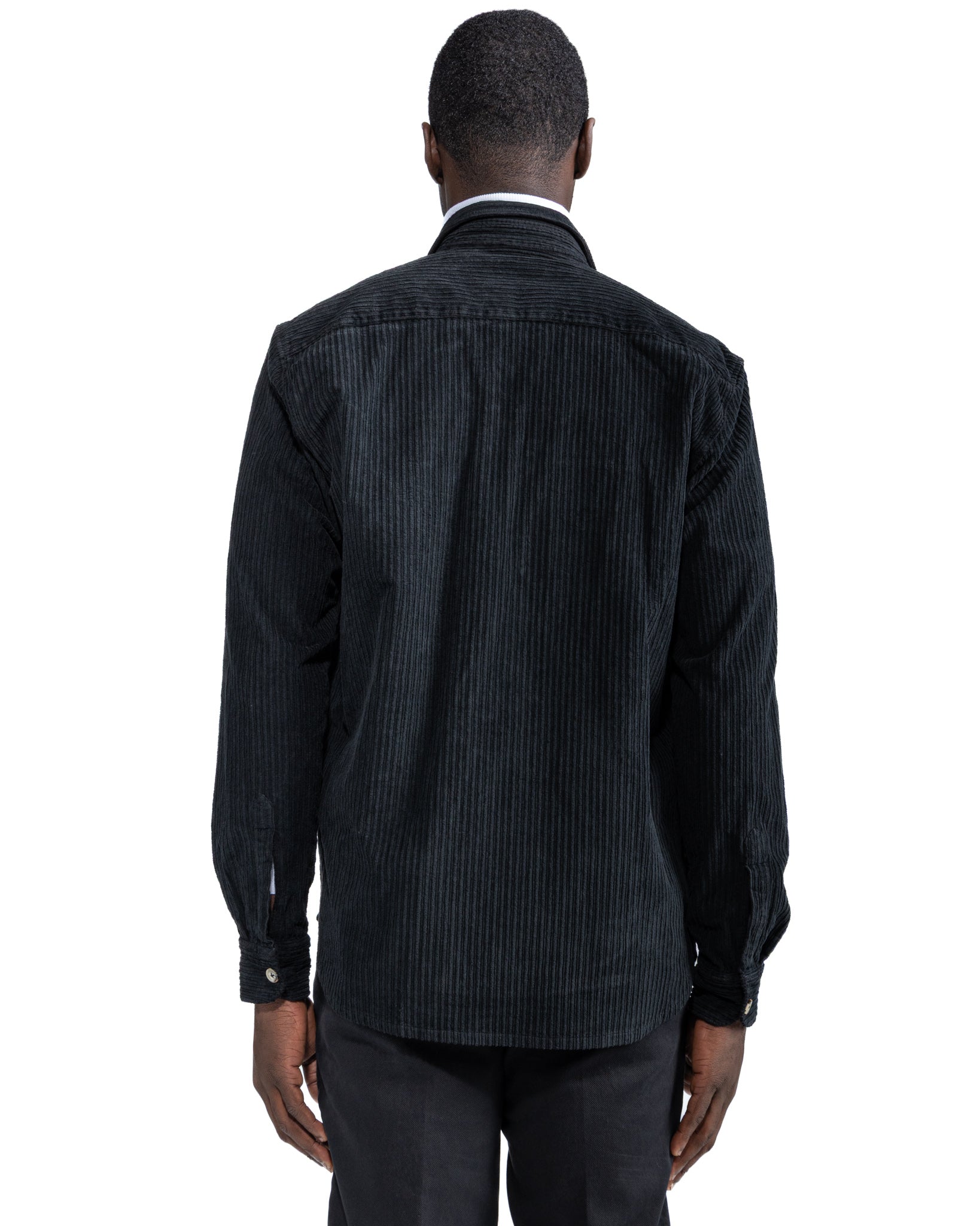 Atlantis - camicia nera in velluto