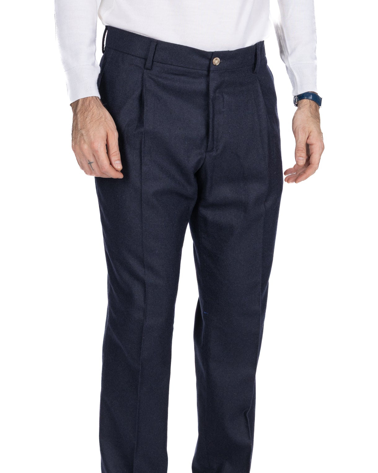 Pantalone Nikon in flanella blu