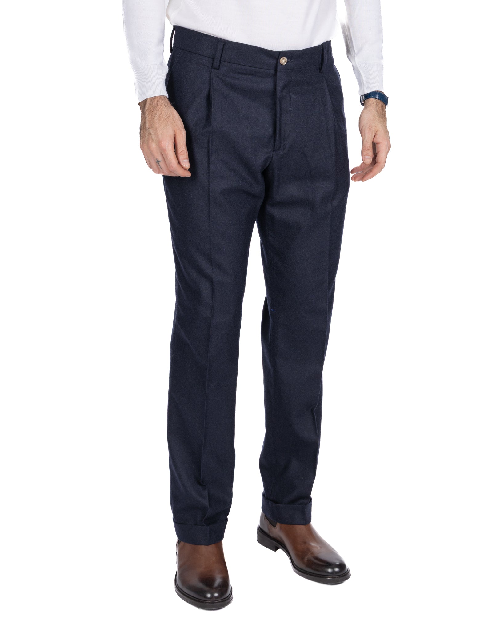 Olympus blue flannel dress