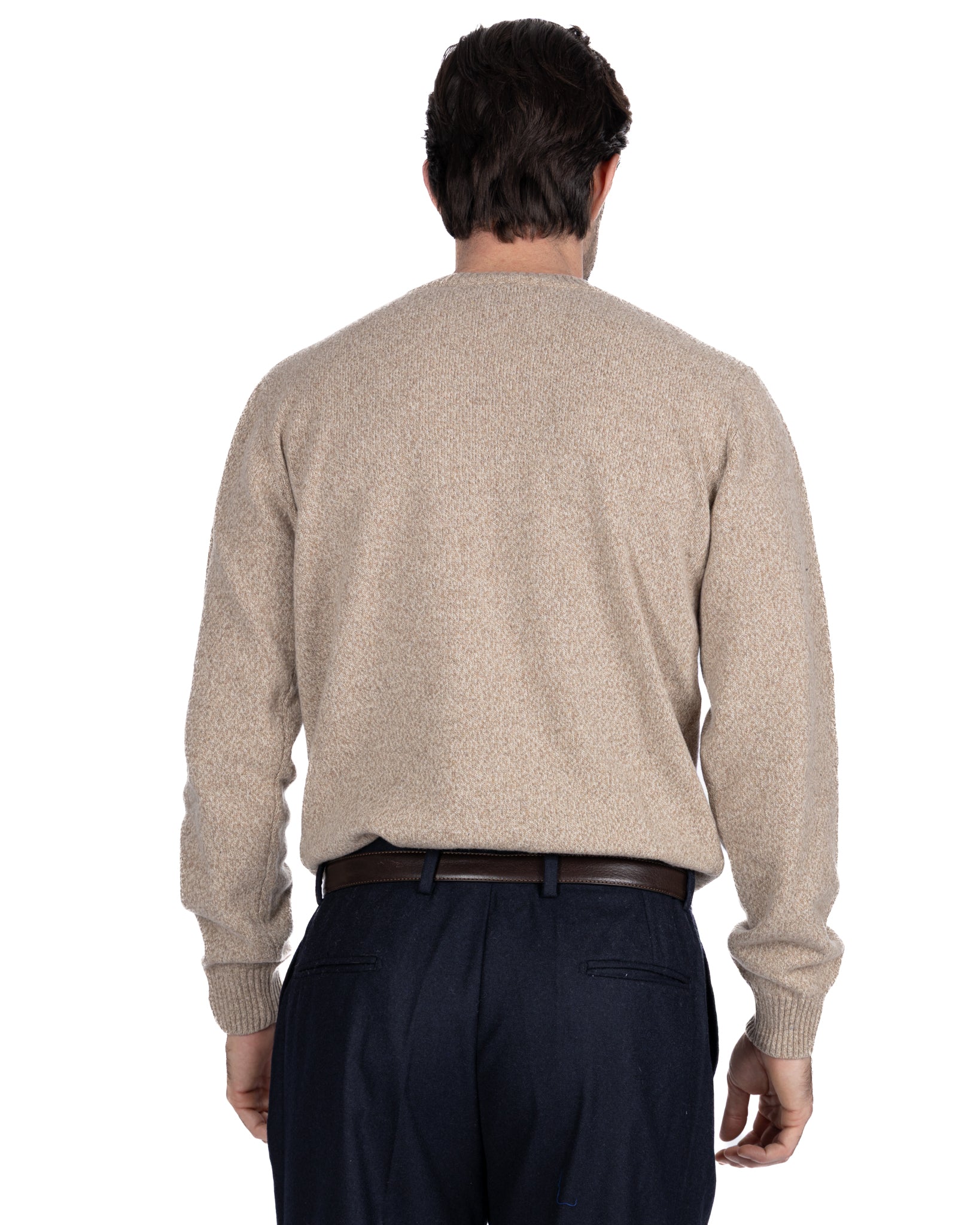 Willie crewneck in camel bouclè